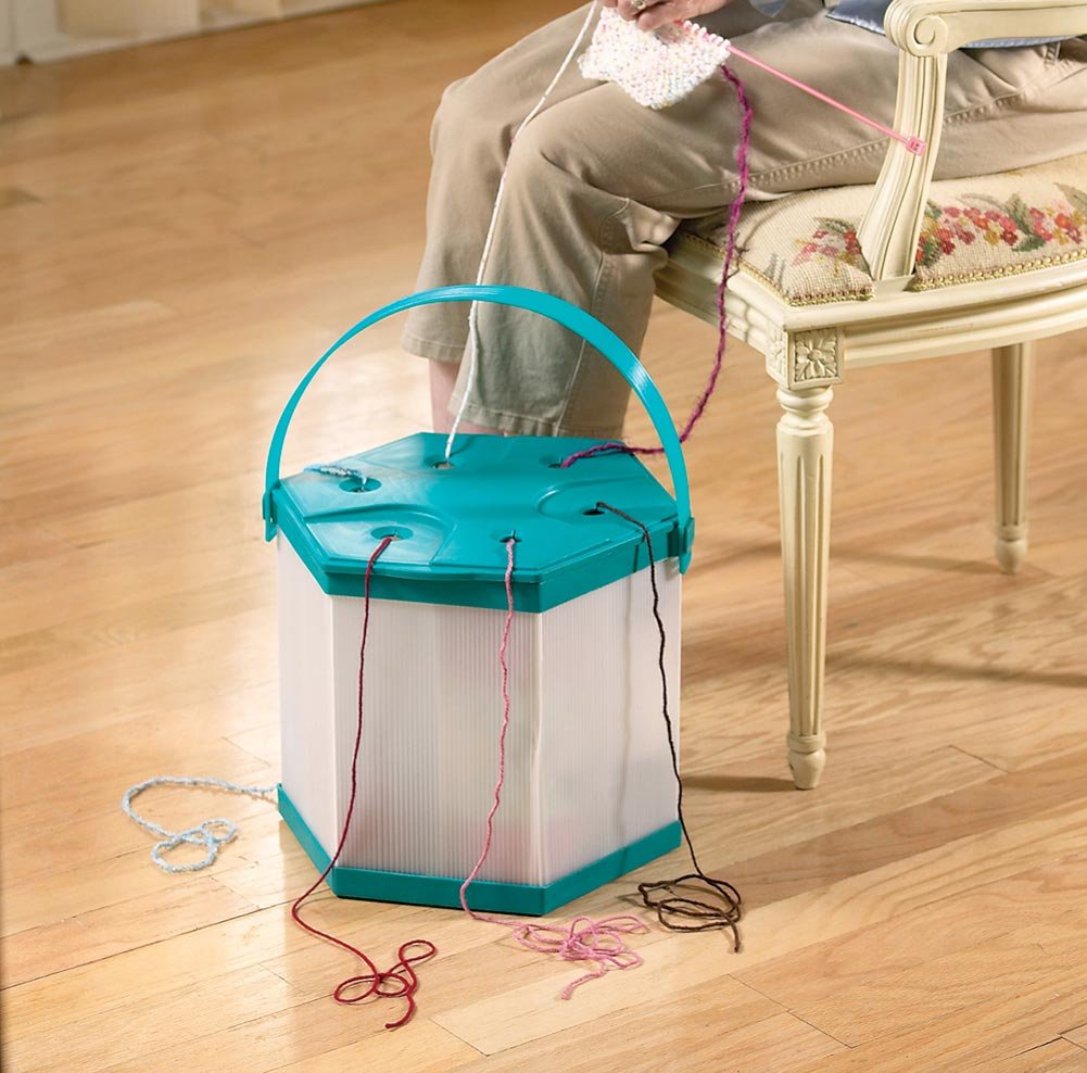 Portable Knitting Wool And Yarn Organizer By Collections Etc