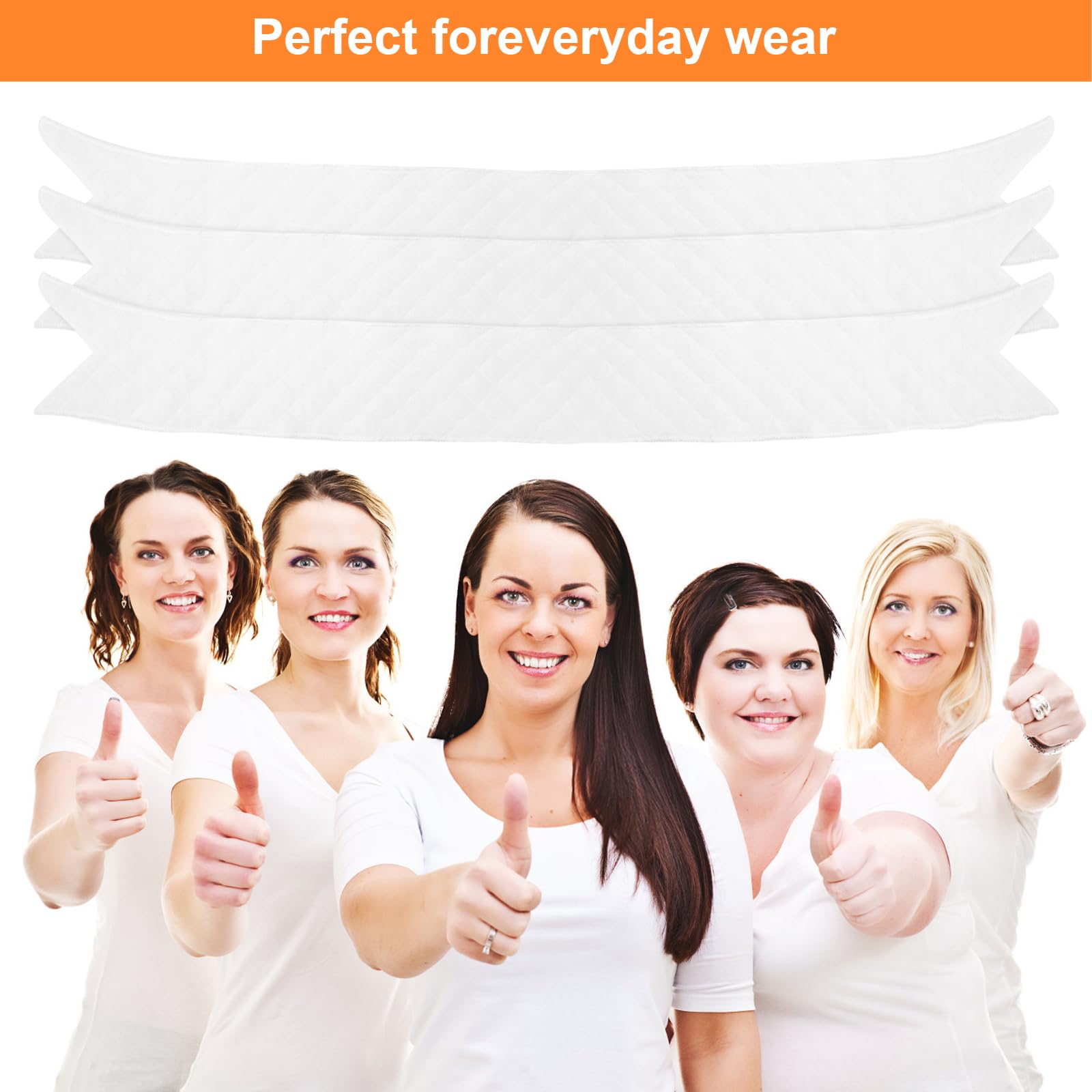 HENGBIRD 10 szt. Biały włóknina pot na brzuch podszyty brzuch plus size ochraniacze na brzuch dla skóry