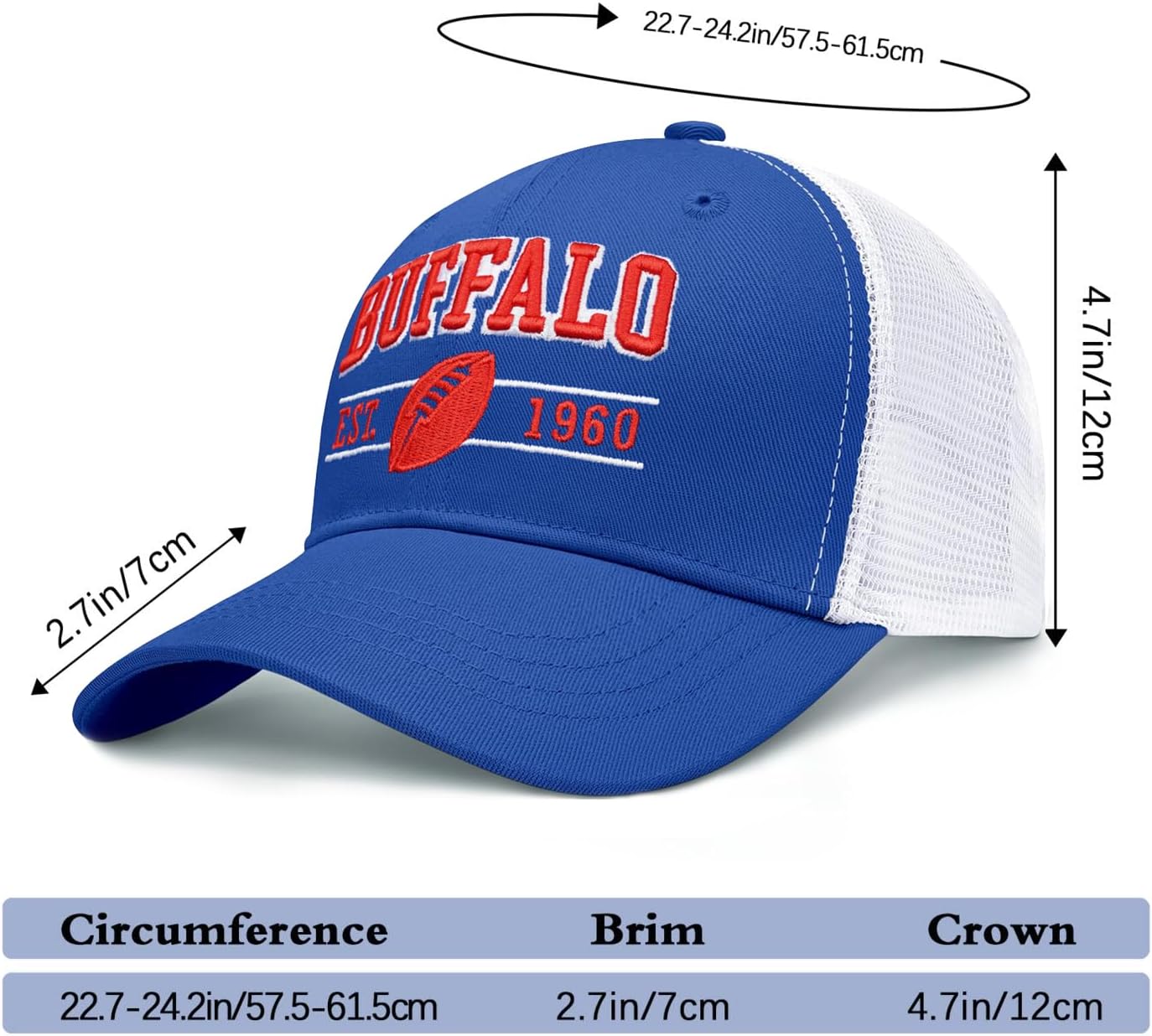 Trucker Hat for Men Women Apparel Gifts Costume Embroidered Baseball Cap - Image 4