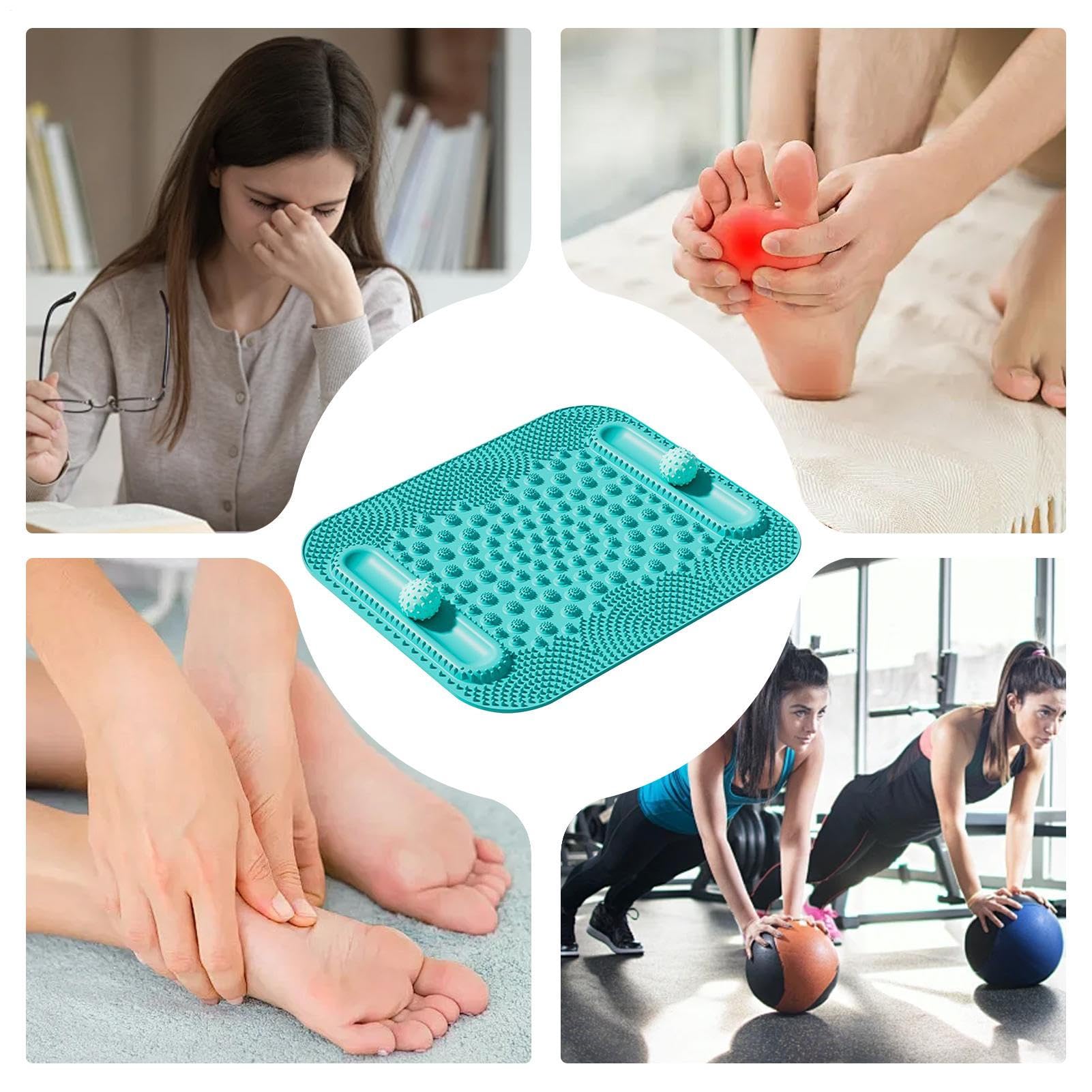 Tappetino Punti Pressione Piedi Stimolatore Gambe Doppio Binario | Tappetino Massaggiante Riflessologia Plantare Rilassamento Muscolare Circolazione Sonno Migliore An