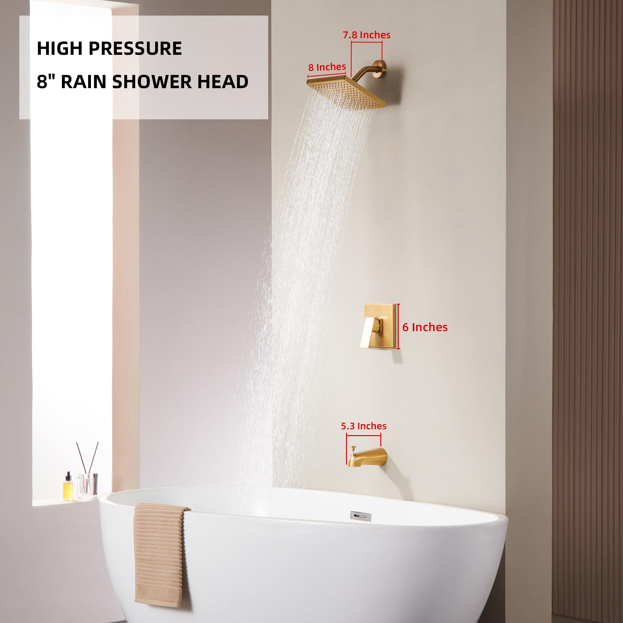 Moen Ronan Duschsystem Mit Magnetix Handbrause - Spot Resist Brushed Nickel, Wassersparend