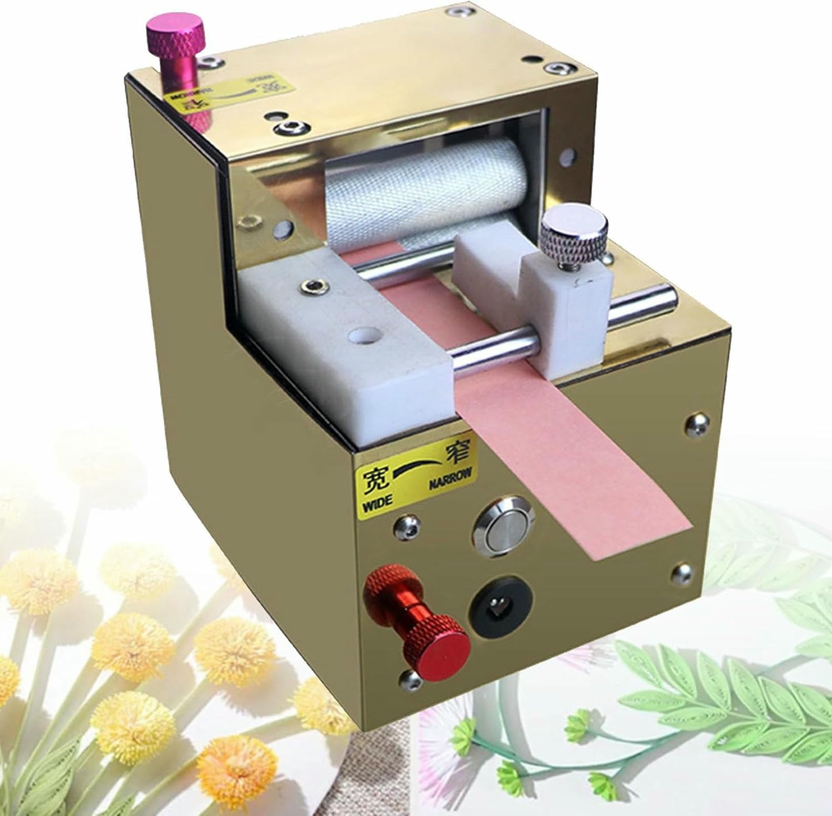 Cortador de borlas y tiras de papel con sistema eléctrico para quilling fluido