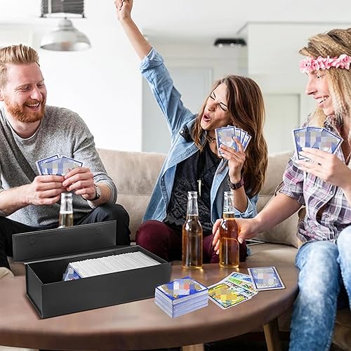 Miniatura 5 de Caja de almacenamiento para tarjetas coleccionables, caja de almacenamiento de carga superior, caja de pasatiempos para 800 tarjetas, 1 paquete