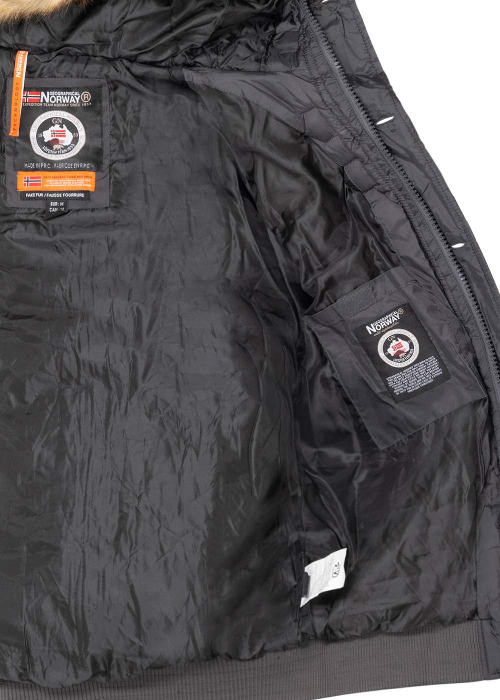 Geographical Norway - Giacca Invernale da uomo, trapuntata, Parka Belphegor