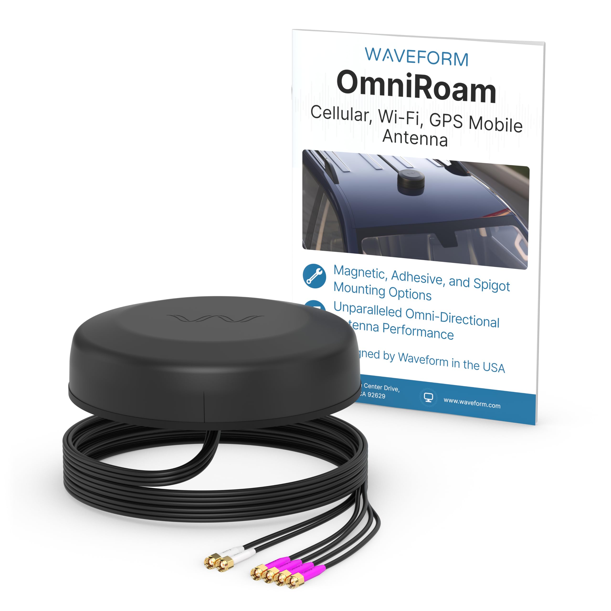 Amazon.com: Waveform OmniRoam 6-in-1 Low-Profile Mobile Antenna