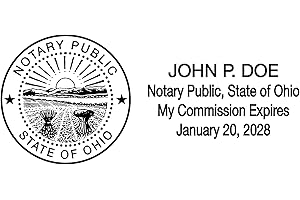 Customize Ohio Notary Stamp | Self-inking Rubber Stamp