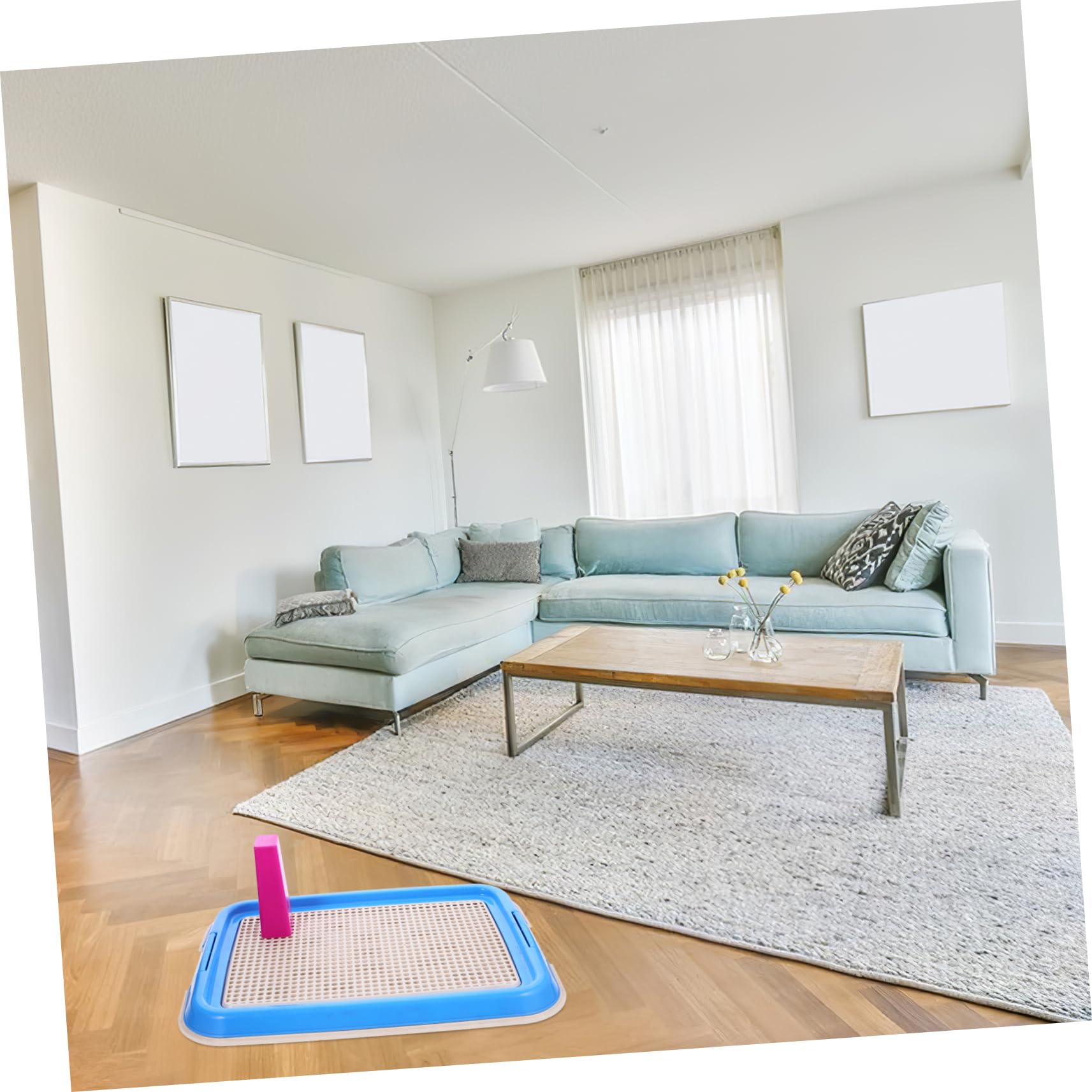 BESPORTBLE Dog Toilet Tray Puppy Indoor Toilet Pet Training Supply Easy Design Random Color