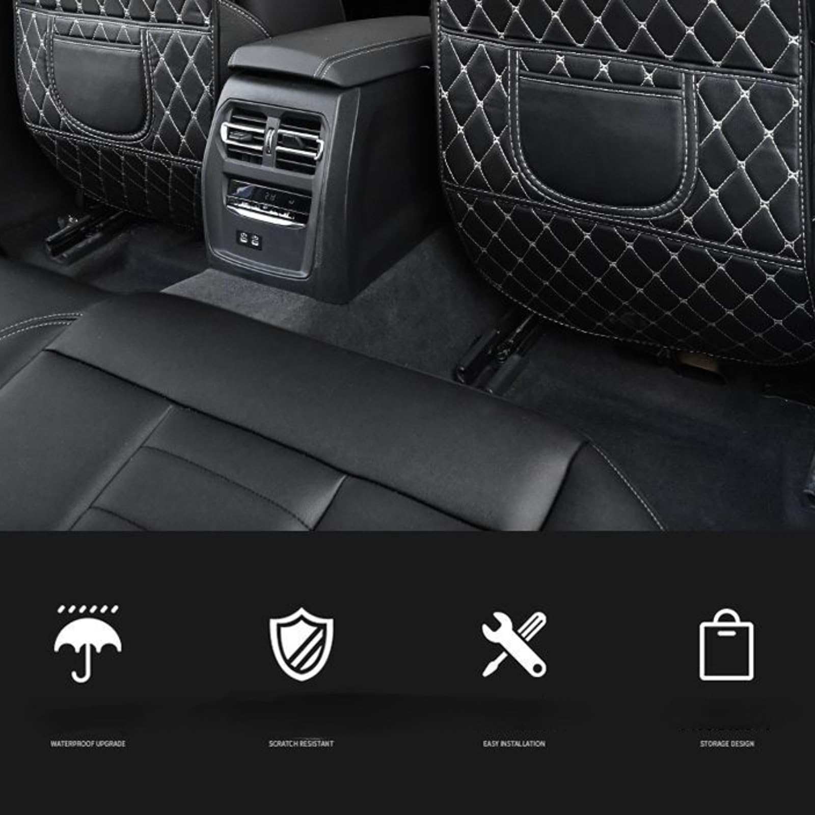 Auto Rückenlehnenschutz, Für Nissan X-Trail T33 T32 Accessories 2014-2023 2024 2025 2026 Autositzschutz für die Rückseite, Sitzschoner für die Rückenlehne gegen Flecken,B