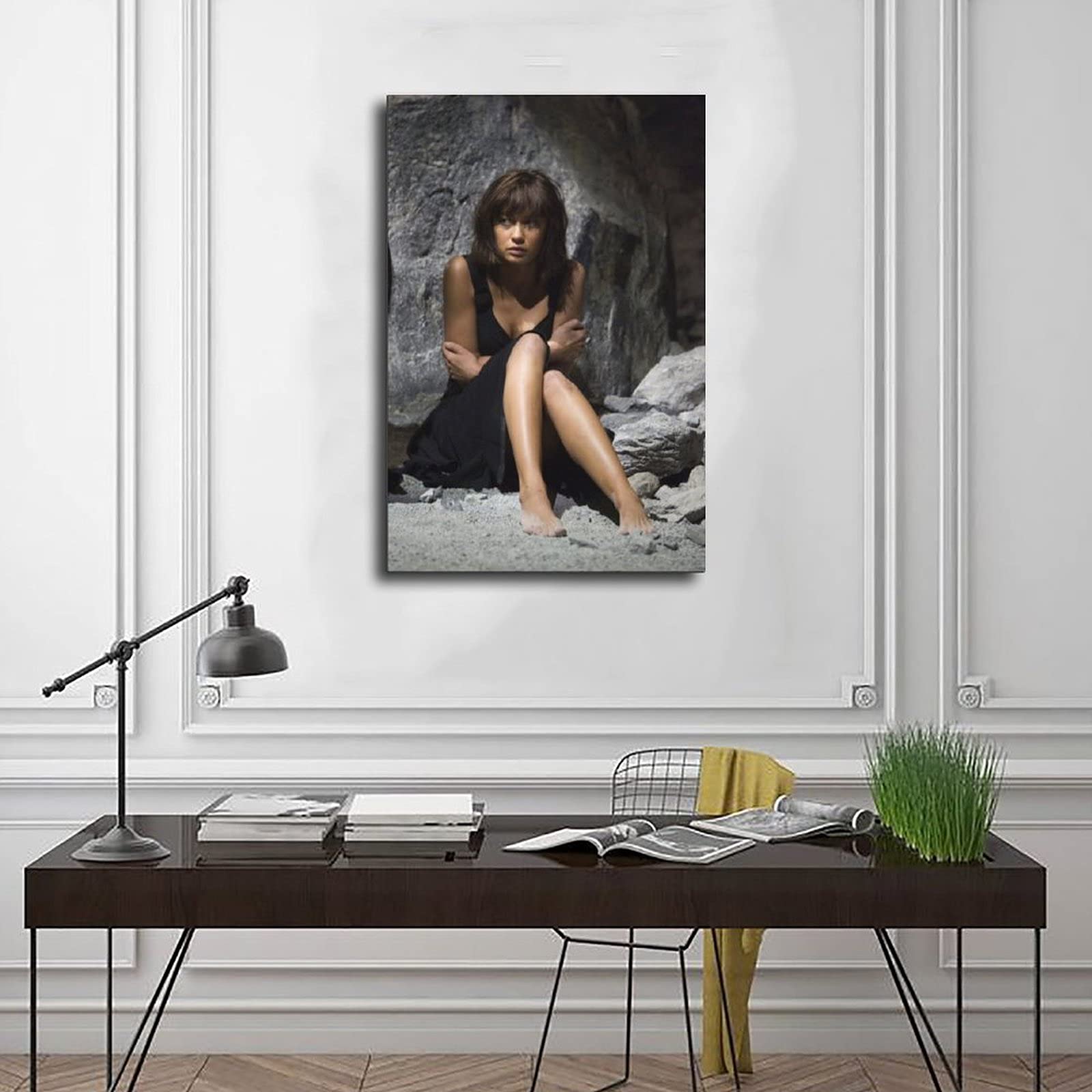 Poster Tapisserie Sophie Marceau - 152x229 Cm - Tissu Polyester - Décoration Murale Salon/chambre - Cadeau Fan