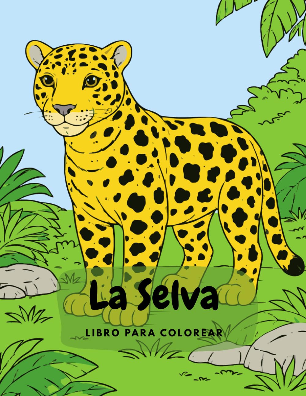 Aventura en la Selva: Libro para Colorear para Niños de 6 a 10 Años: Animales de la selva, plantas tropicales y paisajes mágicos para estimular la creatividad y la imaginación