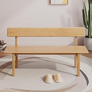 Outdoor indoor Bench, 47 Patio Garden and balcony Wooden Bench, Weatherp...