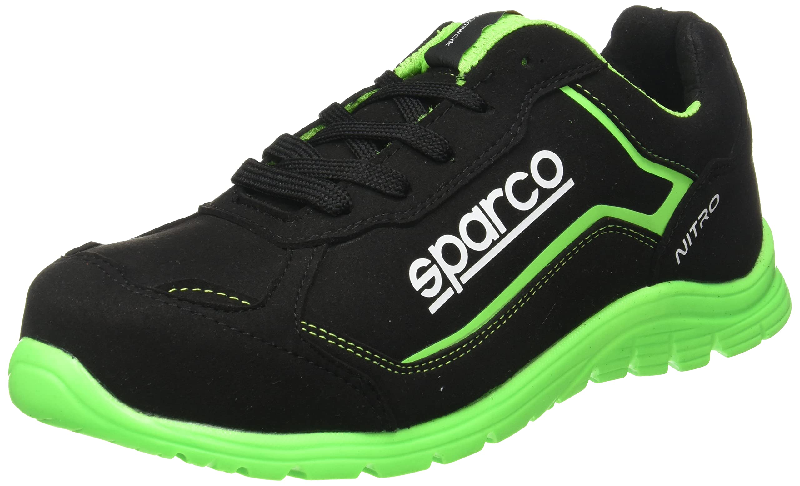 Sparco - Zapatillas Nitro S3 Black/Fluo Gree