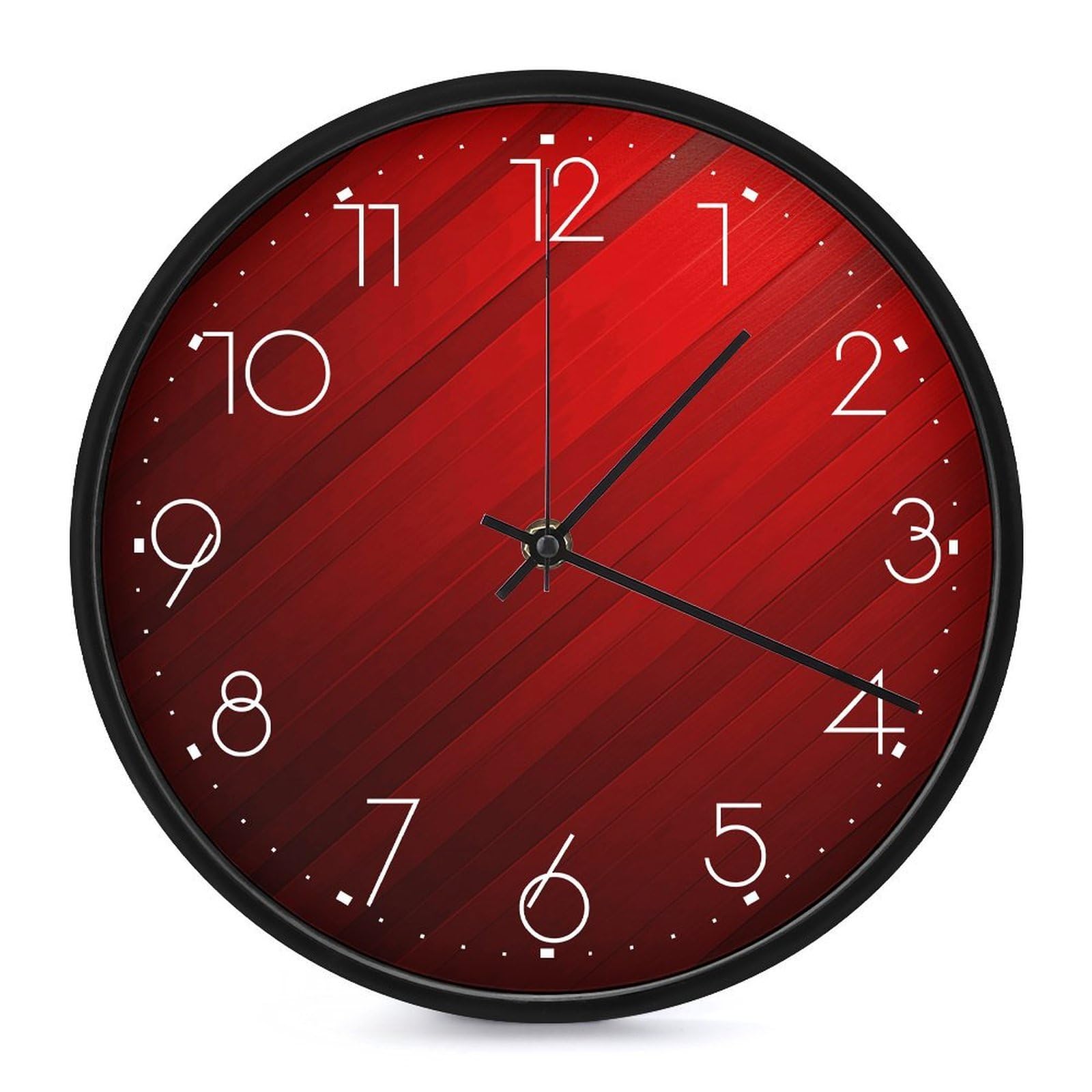Horloge murale à rayures anti-bruit pour retrouver le calme
