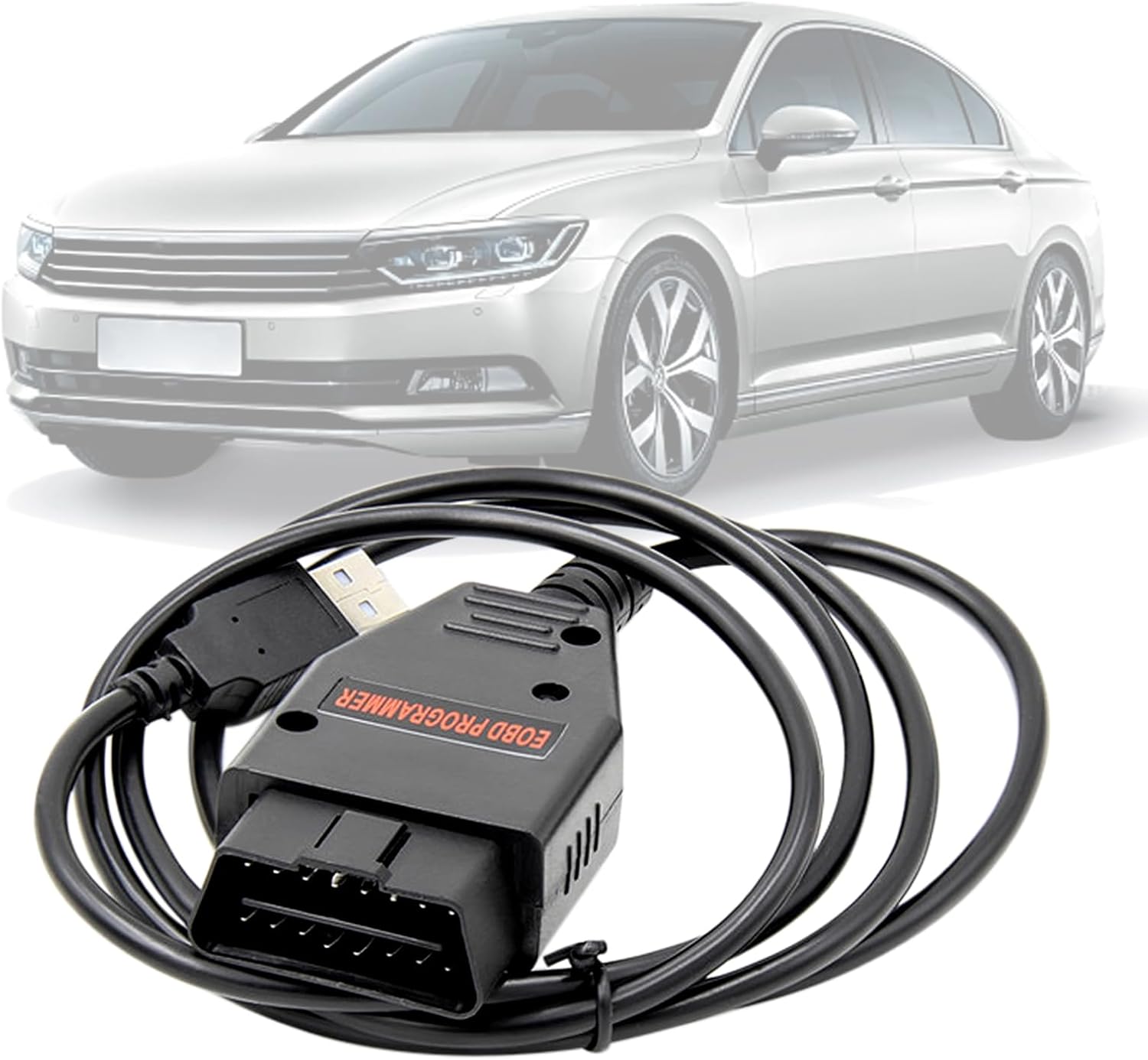 Galletto 1260 OBD2 to USB Cable Code Reader for Diesel and Petrol Cars,Compatible with Toyota/Honda/Ford/GM/Fiat/Porsche Vehicles ECUs Diagnostic Scanner Tool, Work with Windows 32-bit System