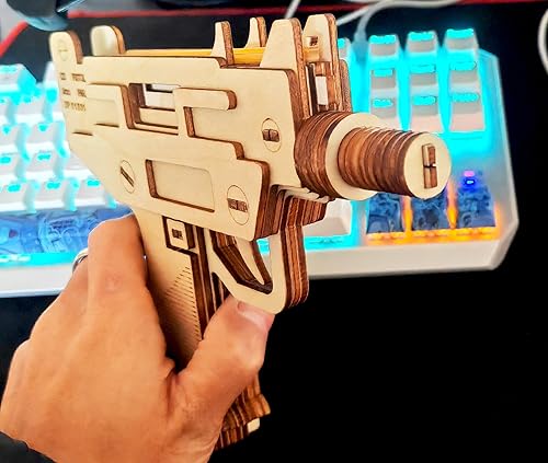 Miniatura 5 de Kits de modelo de pistola de rompecabezas 3D y kits de modelo de daga, rompecabezas de madera para adultos, kits de construcción de madera, regalos