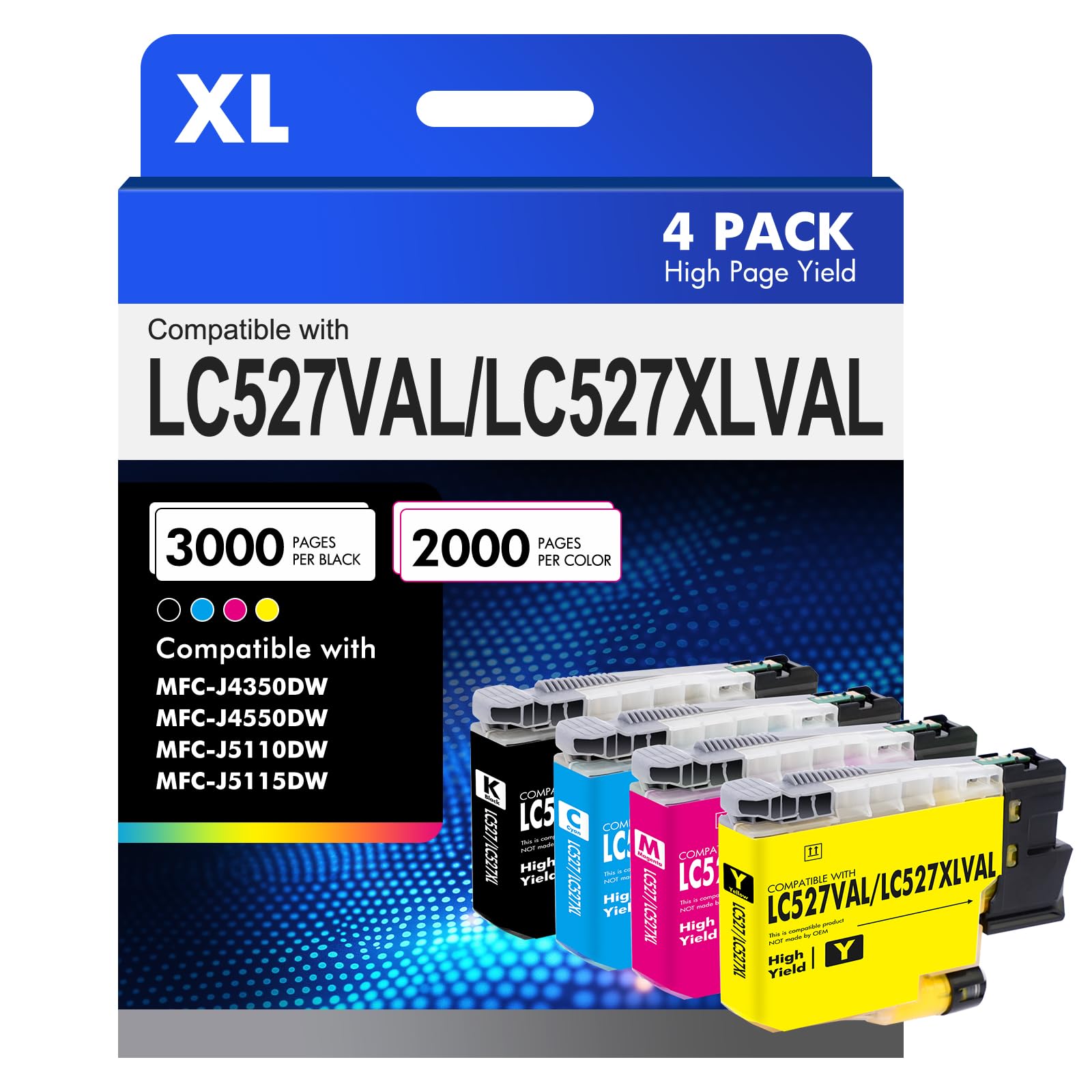 304 Druckerpatronen 5030 3750 2630 Patronen Kompatibel für HP304 XL 304XL Schwarz und Farbe Multipack für HP Envy 5030 5000 5032 5010 Deskjet 3750 2630 3700 2600 3760 2630 3730 Drucker (2er-Pack)
