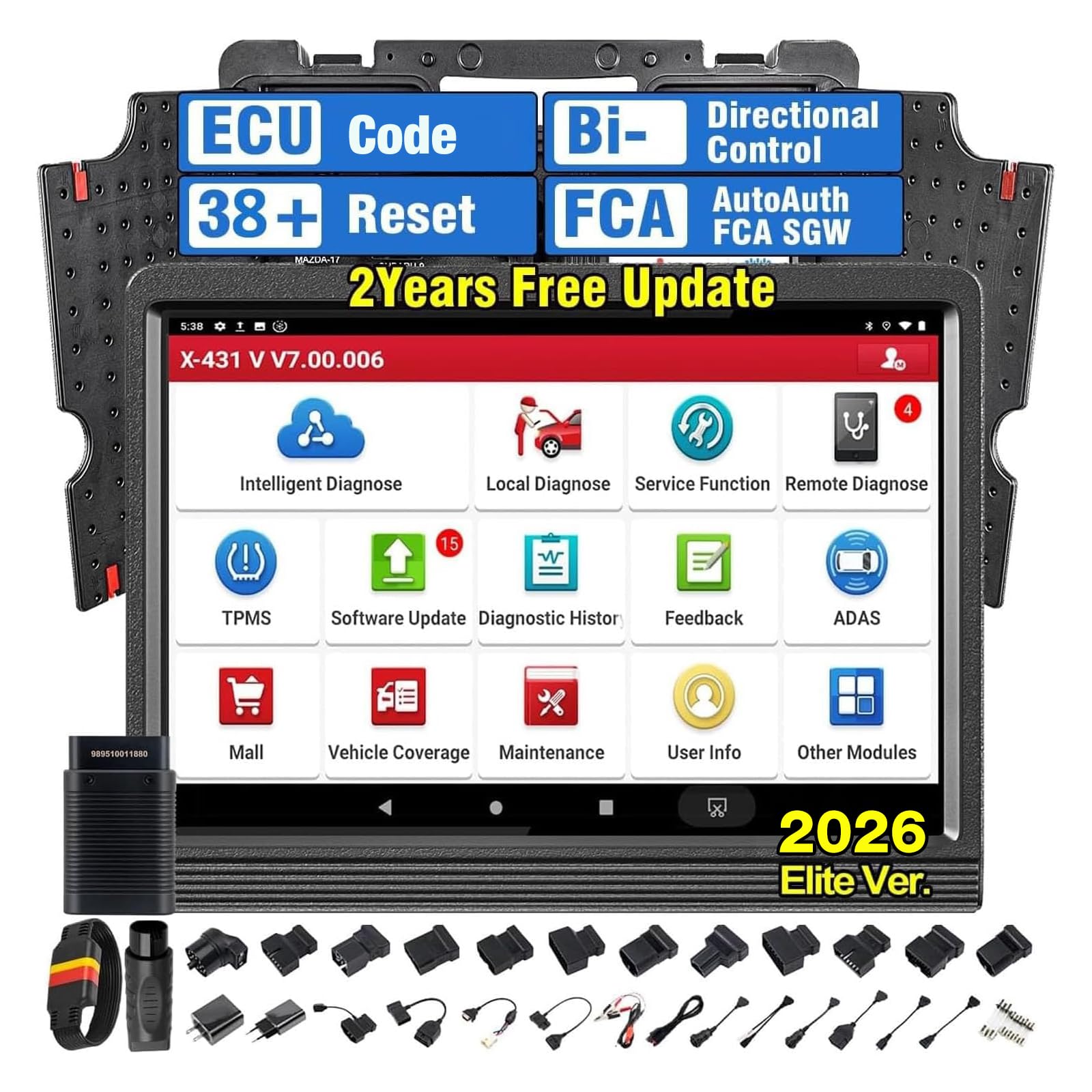 2025 LAUNCH X431 V PRO 4.0 Elite Bidirectional Scan Tool (Same As X431 PRO3S+),Online Coding &38+ Reset,Full System,VAG Guide,2 Yrs FREE Update