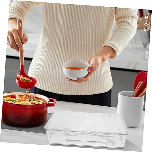 Miniatura 7 de Caja transparente para cubiertos transparente, bandeja organizadora transparente para cubiertos, organizador de cubiertos, organizador de cajones,