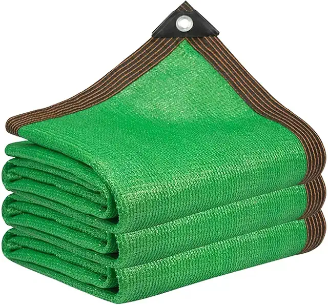 Red de Sombra Verde 80% UV - Malla Sombreadora para Jardín, Piscina y Exteriores