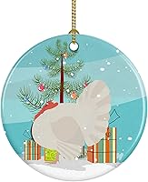 Vista 13 de Caroline's Treasures Bactrian Camel Adorno de cerámica de Navidad, decoración colgante de árbol de Navidad verde azulado para el hogar, vacaciones