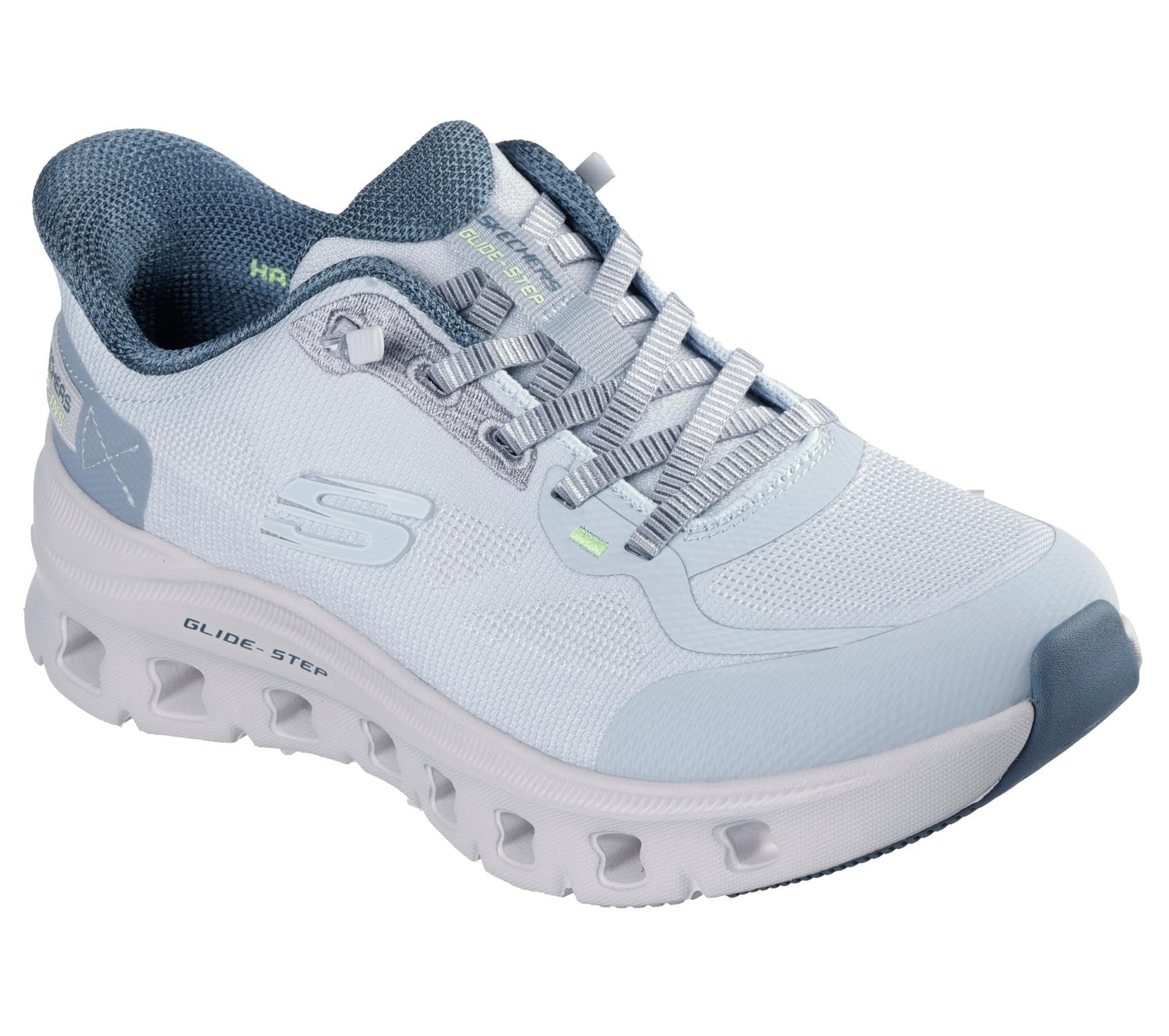 Skechers Glide-Step Pro Pure Motion Bungee Lace Slip-Ins Trainer, Blue, Size 7, Women