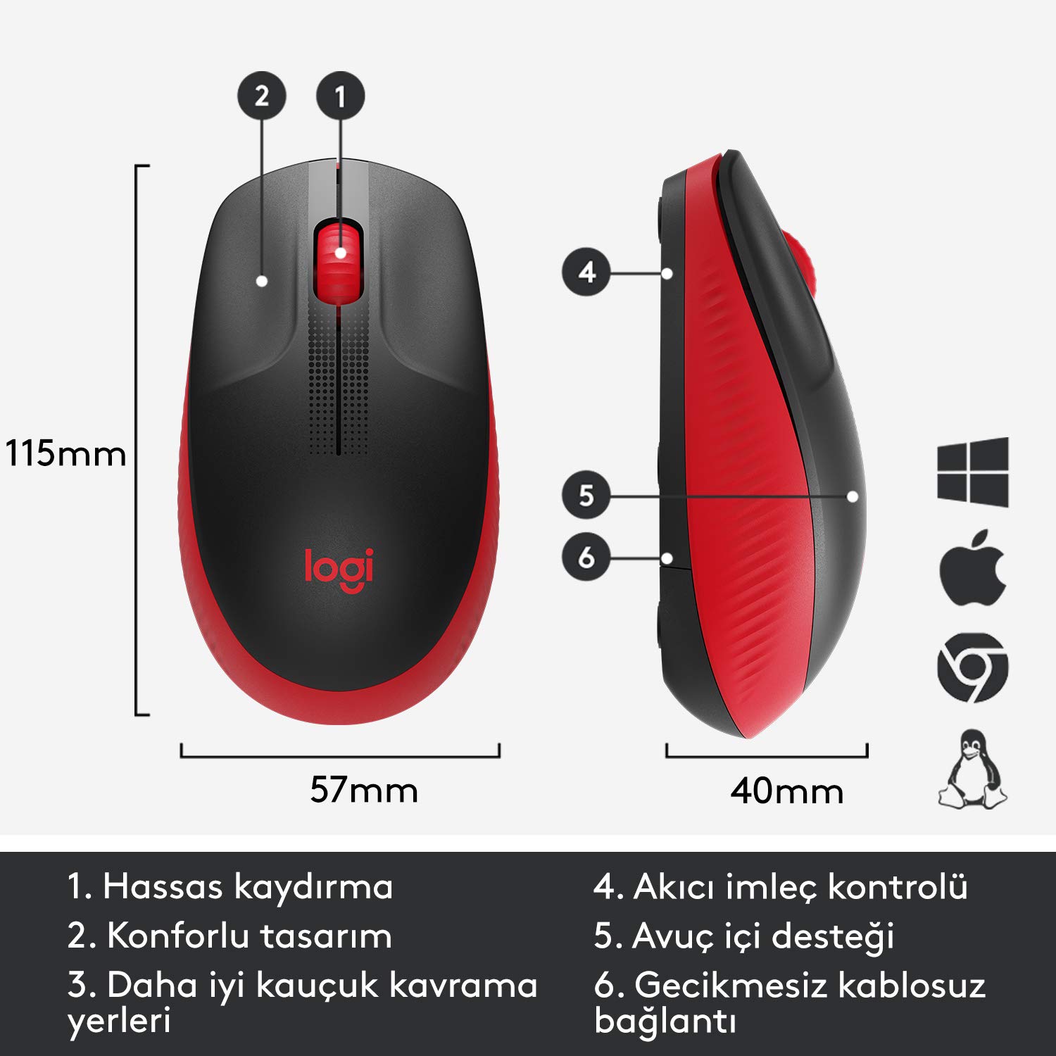 Logitech M191  Wireless Mouse