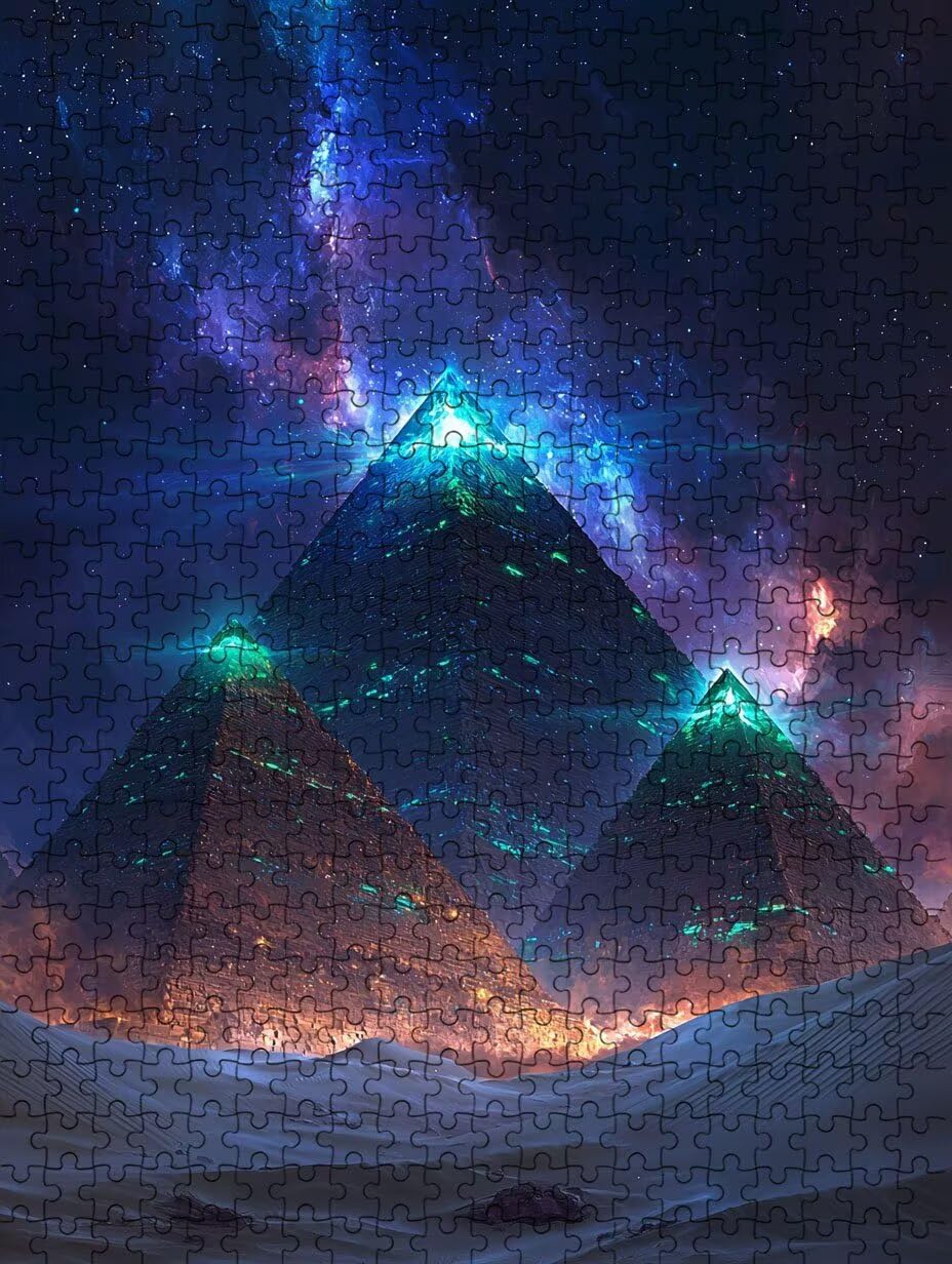 Puzzle 2000 Pezzi, Piramide Stellare 3D Puzzle per Adulti Impegnativo, Educa Puzzles Artistico, Divertente E Stimolante Puzzles Decorativo per La Famiglia, Regalo e Decorazione Pareti DX0YL6-942