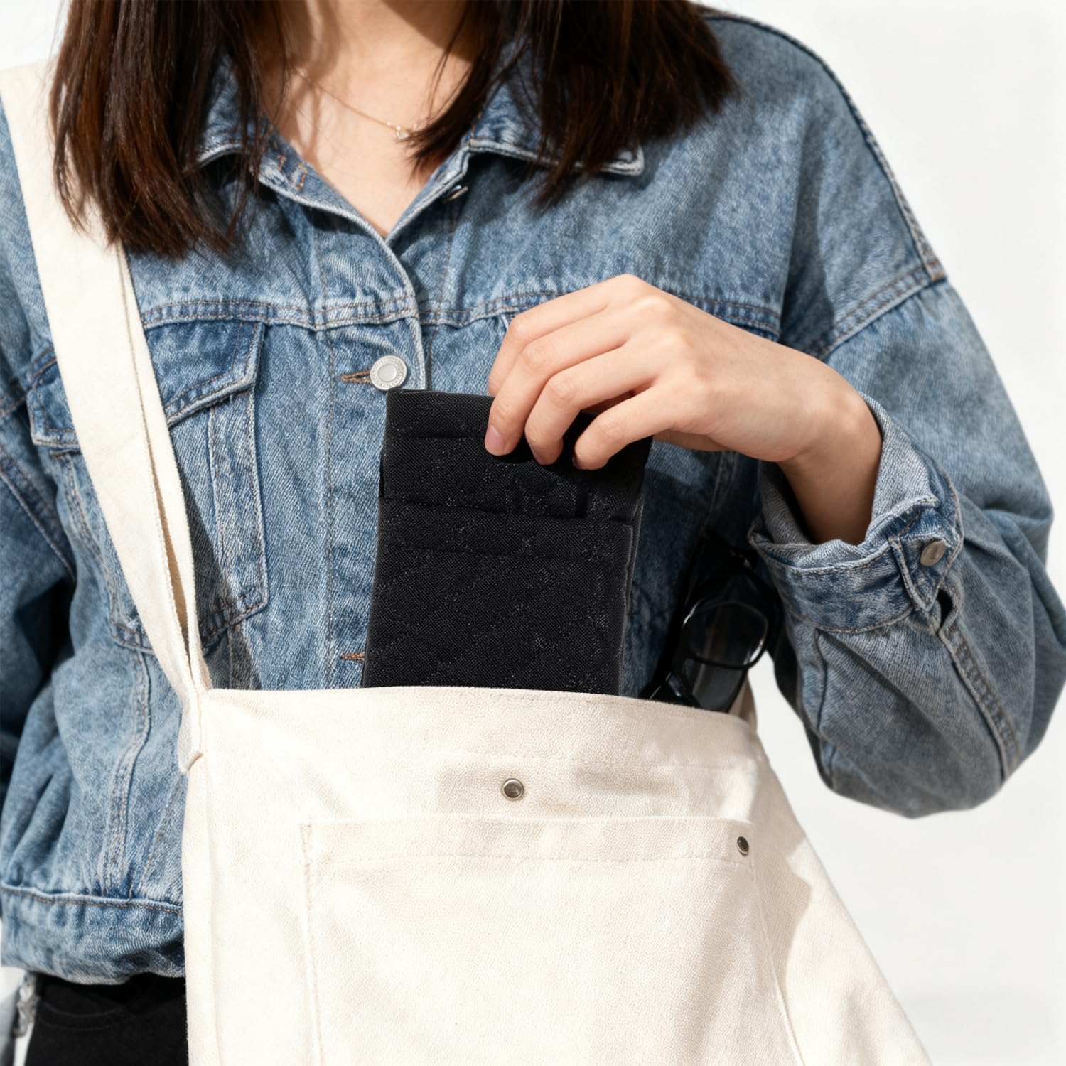 Double Eyeglass Case Soft Sunglasses Case Squeeze Top Glasses Pouch Travel Glasses Case for Men and Women - Image 6