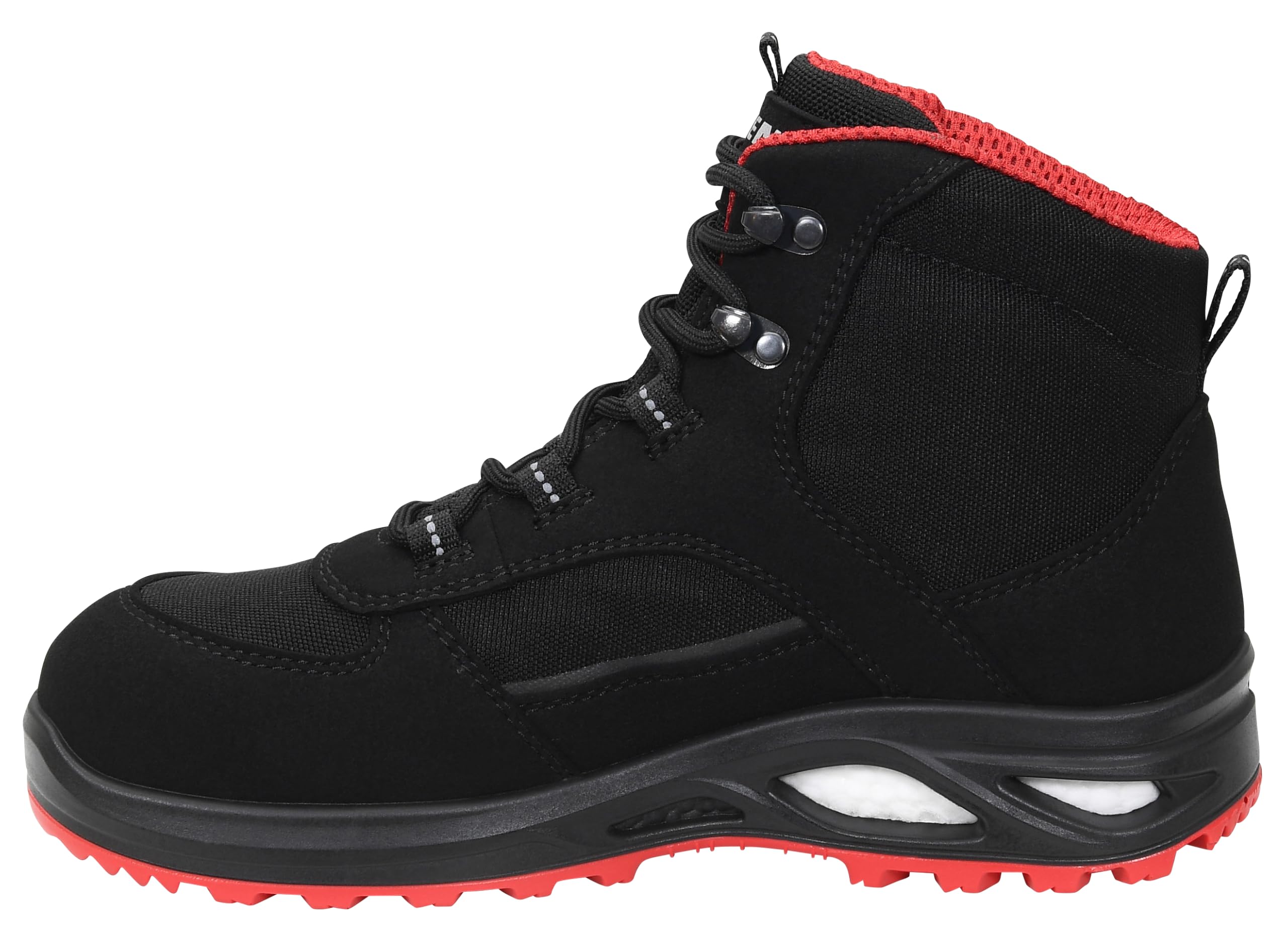 ELTEN Sicherheitsschuhe Hannah XXTL Black-red Mid ESD S3S, Damen, Textil, Stahlkappe, leicht, sportlich