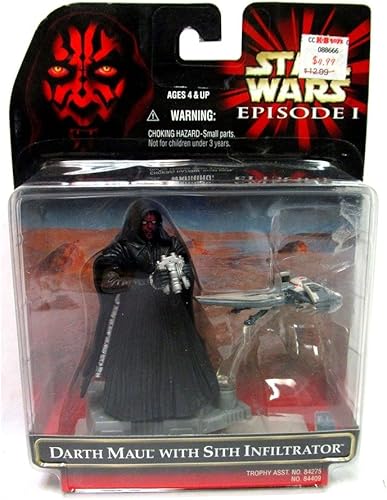 Star Wars Episodio 1 Darth Maul con Sith Infiltrator Tropy Series Figura