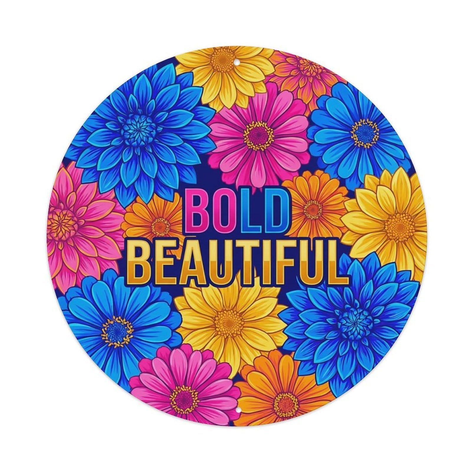 Vibrant She Shed Floral Bold Beautiful Metal Tin Sign