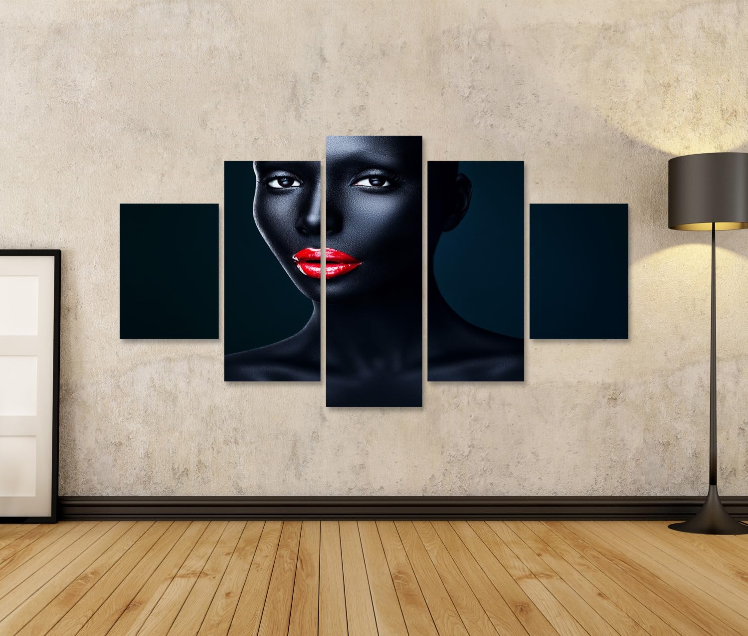 islandburner Bild auf Leinwand Faszinierendes Porträt Kunstdruck Wohnzimmer Für Kunstliebhaber - 5-teilig