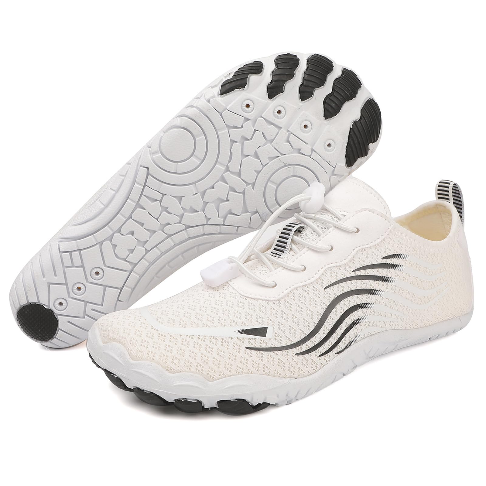 Zapatillas Agua Secado Rápido Unisex Parte Superior Tejido Transpirable Amortiguación Suave Ajuste Flexible Base Drenante Antideslizante para Playa Natación Fitness Viajes