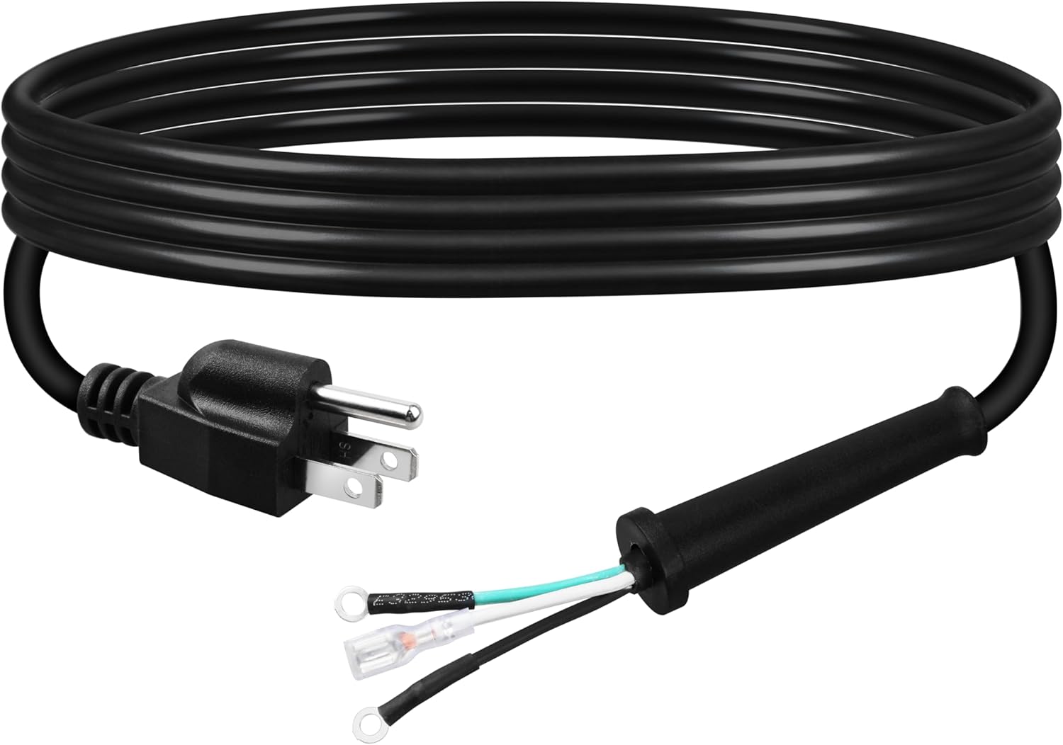 10ft 3-Wire 16 Gauge Power Cord - for Makita DeWalt Circular Saw/Polishing Machine/Industrial Motor,With Rubber Strain Relief Boot