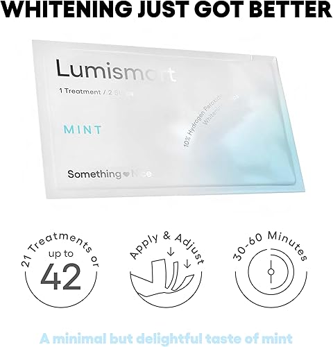 Miniatura 3 de Something Nice Lumismart Tiras Blanqueadoras - Diseñadas por Dentistas, Seguras para el Esmalte, hasta 42 Tratamientos con Ajuste Inteligente