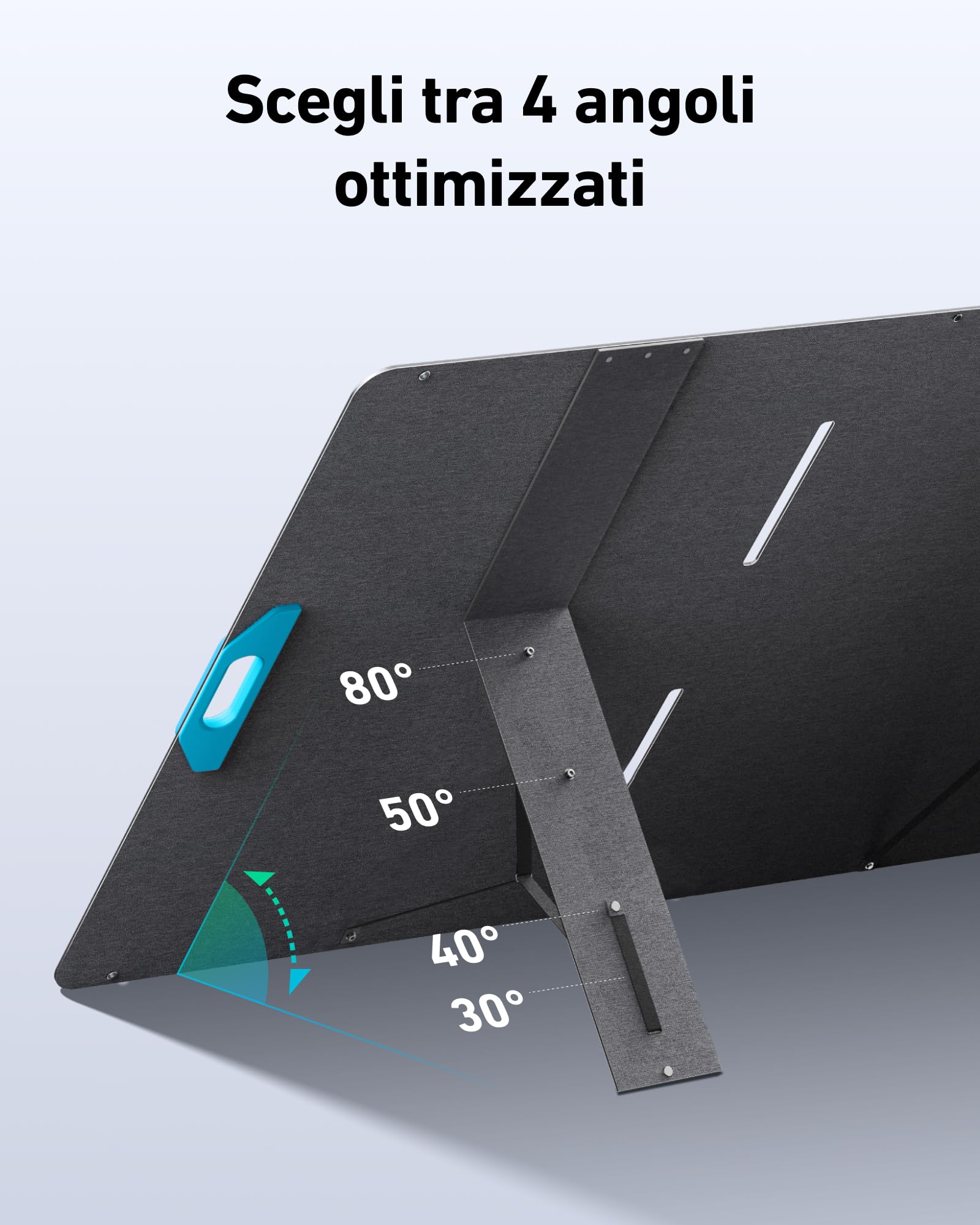Anker SOLIX PS400 - Pannello solare pieghevole da 400 W, solo per PowerHouse 767, IP67, impermeabile, modulo fotovoltaico per esterni, campeggio e giardino
