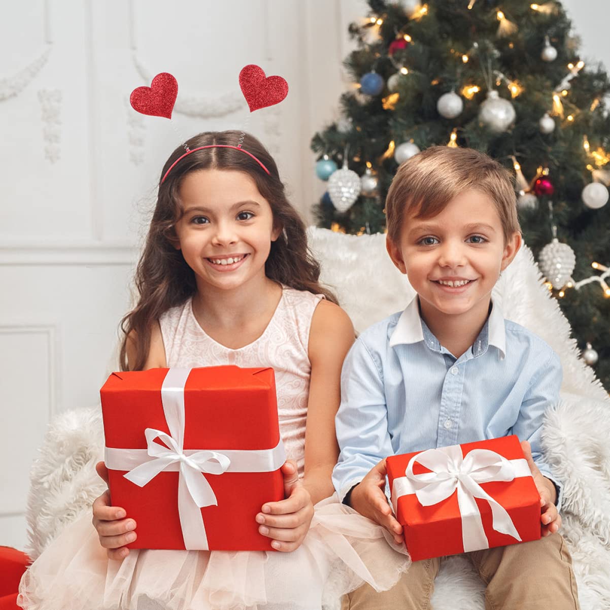 FRCOLOR 27 Pz Fascia a Cuore Rosso Cerchietti Bambina Resina Veloce Bambino Capi D'abbigliamento