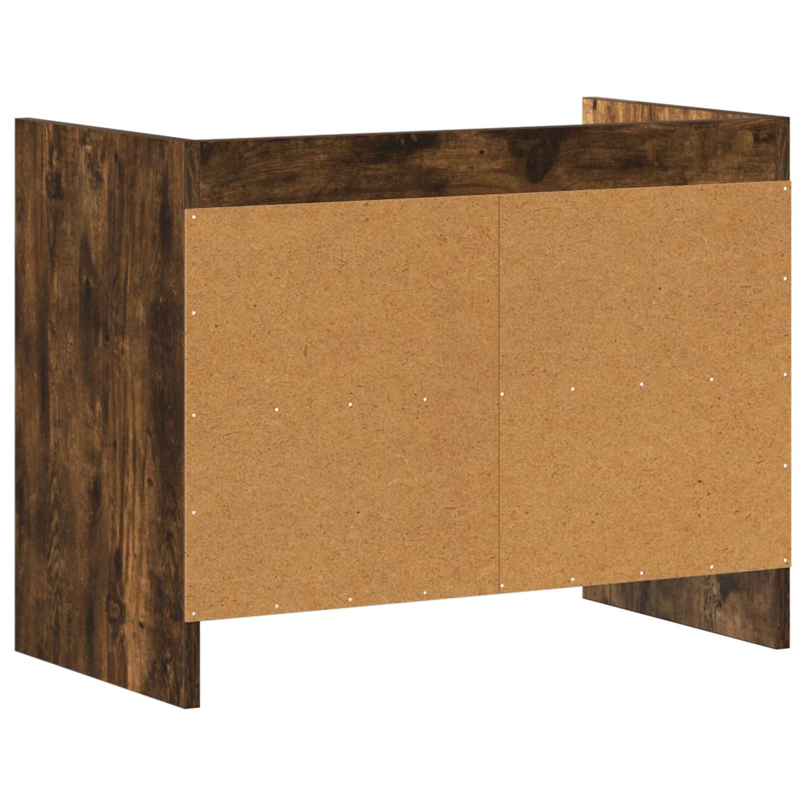 Gecheer TV-Schränk 60 x 33 x 47 cm Geräucherte Eiche Holzwerkstoff, Fernsehschrank Fernsehtisch TV-Lowboard für Wohnzimmer Home-Cinema Gamerzimmer8011215