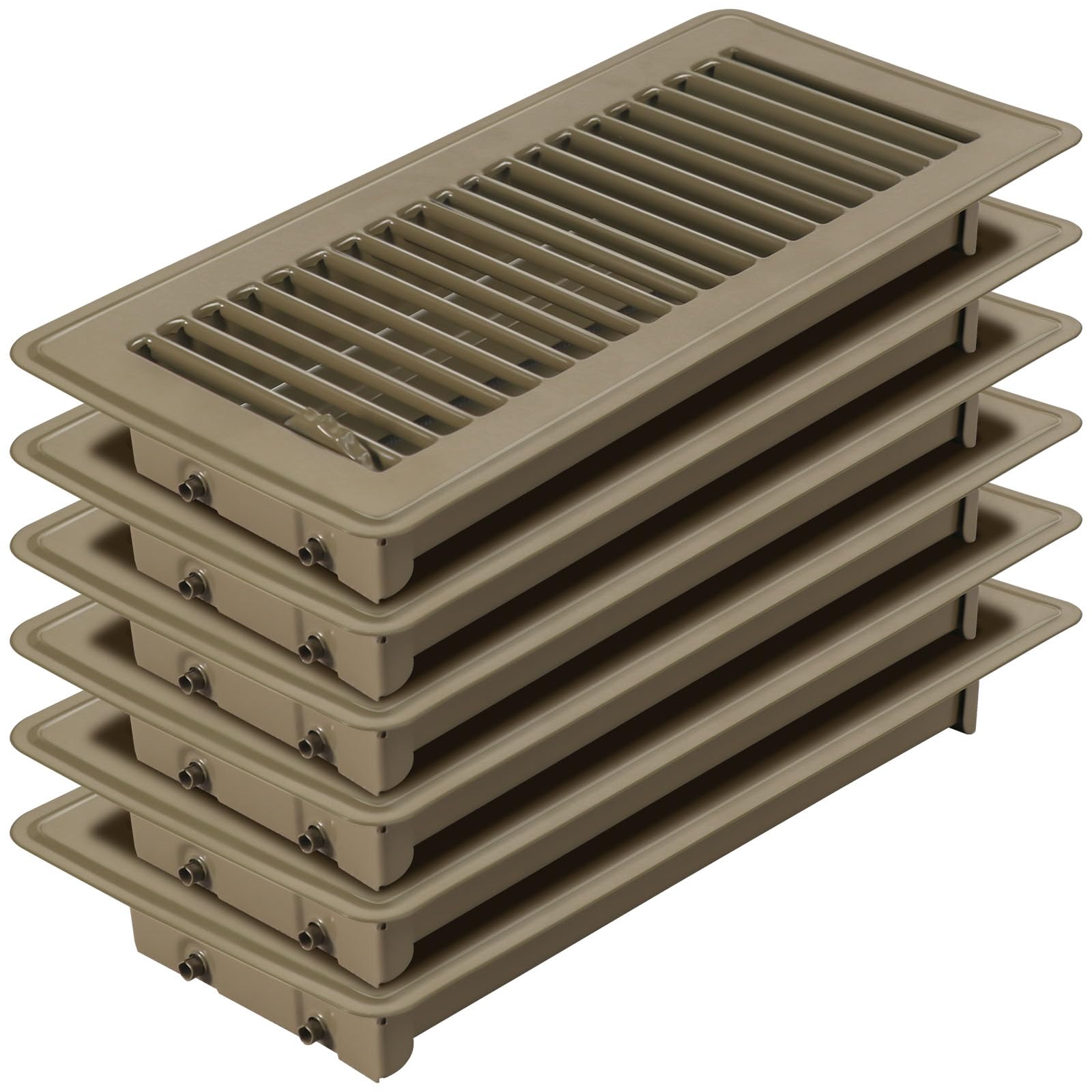 6pcs-4-x-10-floor-register-heavy-duty-floor-vents-metal-heat-air
