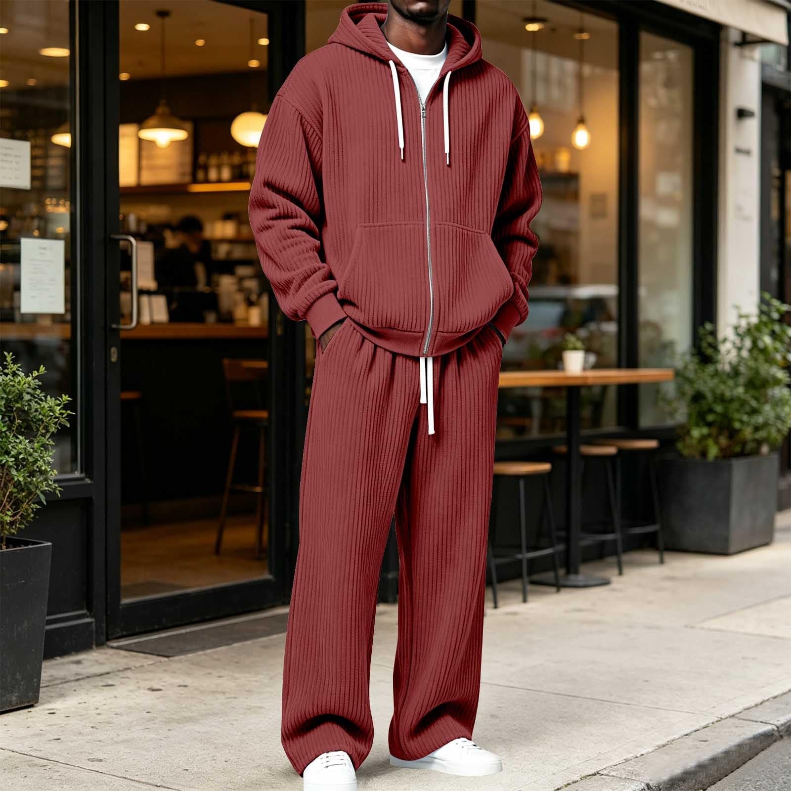Chándal para hombre, traje deportivo de guerra de invierno para hombre