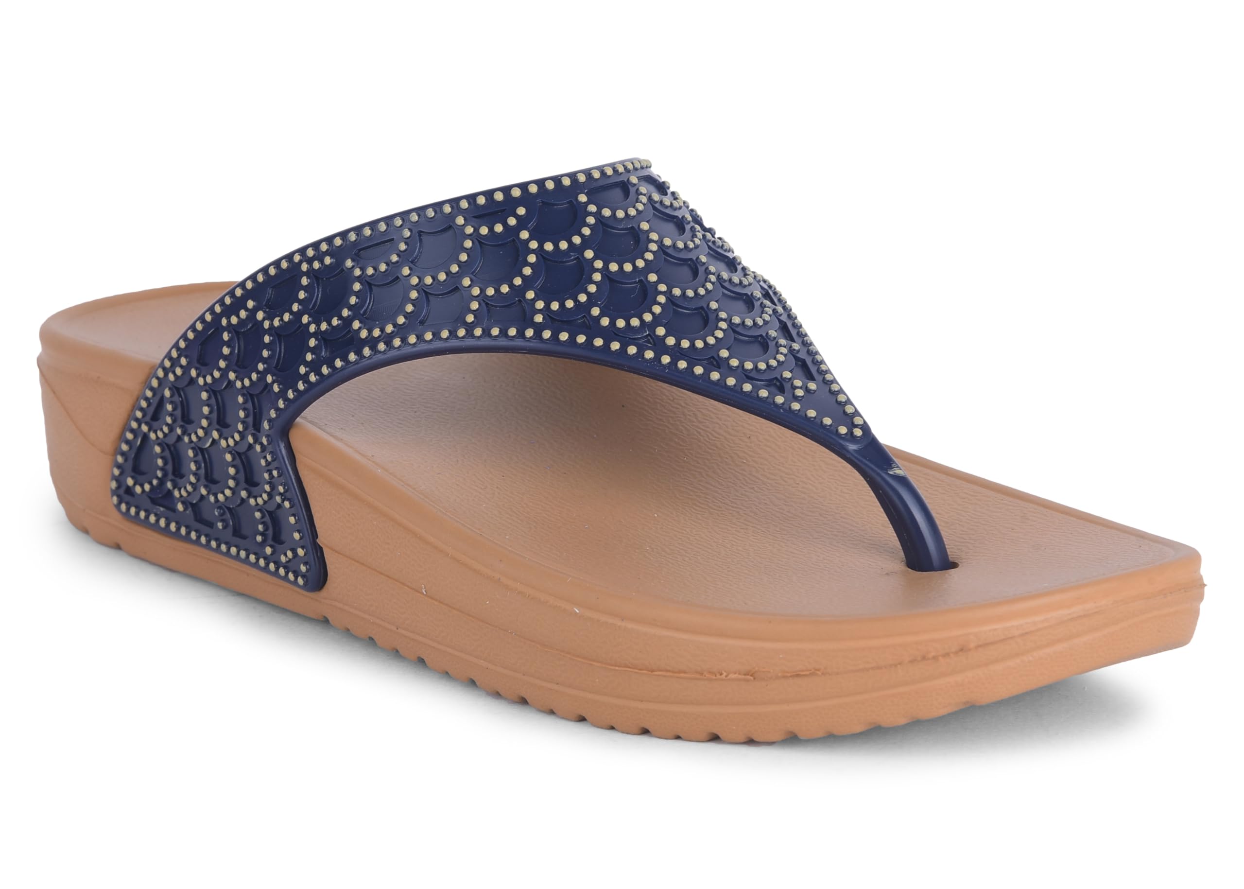 Action AN-34 Women Wood Blue Flip Flops (B0CTTQGZRS) Amazon Price History, Amazon Price Tracker