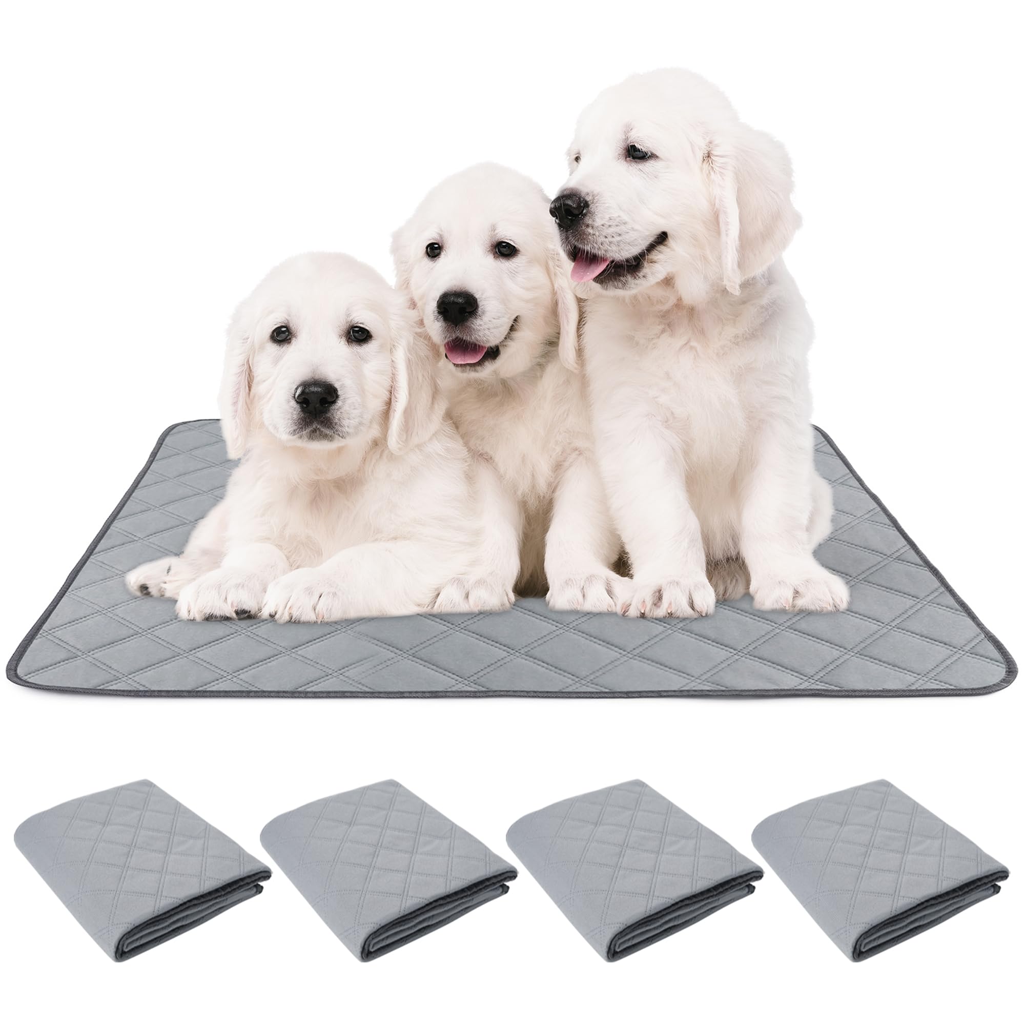 Patience Washable Puppy Pads for Dogs - Reusable 18" x 24" Potty Pads with Waterproof Bottom for Training and Incontinence