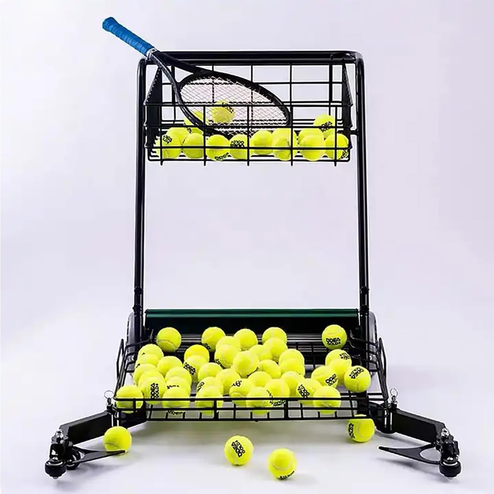 Raccoglitore automatico di palline da tennis da tavolo, può contenere 300 palline, adatto per palestre, allenamento tennis
