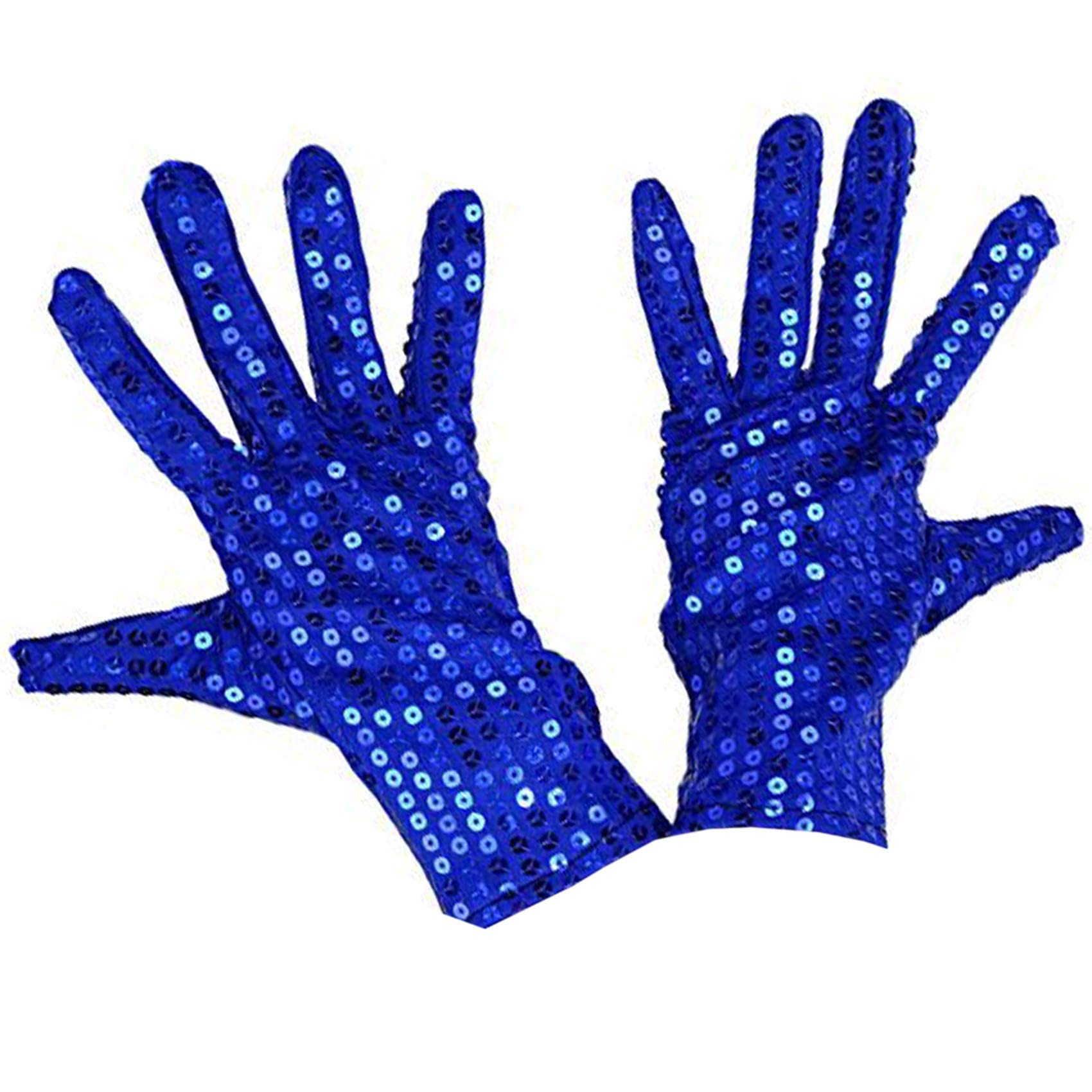 AUSUAYA Women Costume Dress Up Dance Gloves for Valentine, Cosplay, Party Show, Costume Accessory GB-G-2 (Royal Blue)