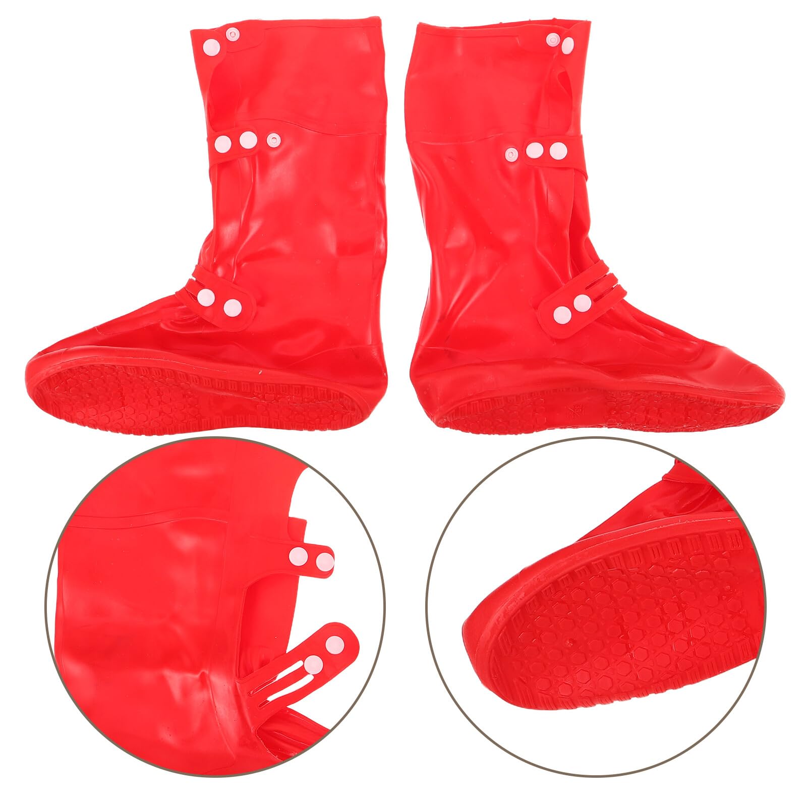 Cabilock Guêtres de Randonnée Imperméables Anti-Sable, Longues Haute Protection en Tissu Résistant, Taille 38-39 Rouge Vif, Couvre-Chaussures Désert pour Camping, Chasse et Trek en Plein