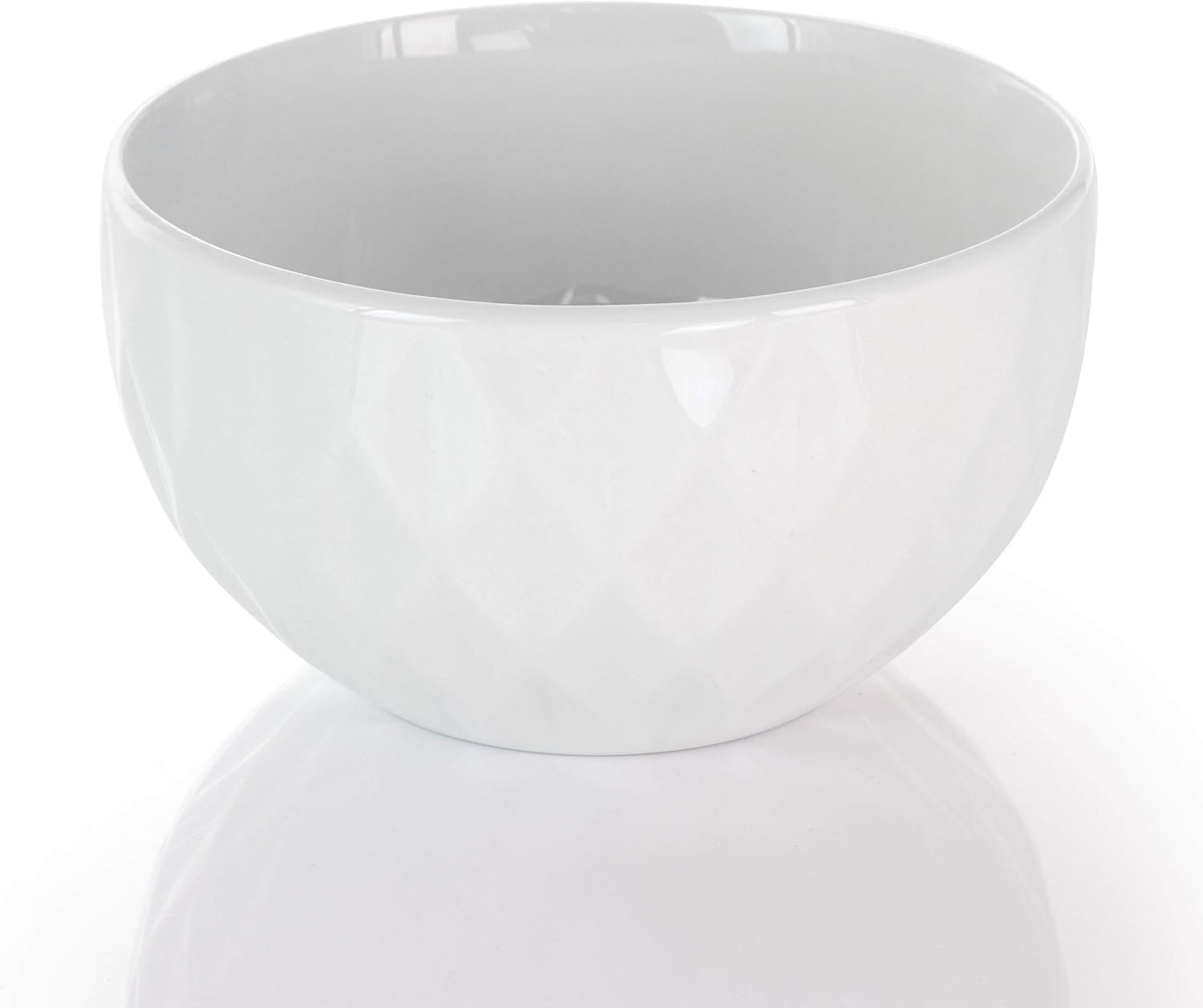 Elama White Porcelain Dish Dinnerware Set, 18 Piece (Elama Glossy) - Image 5