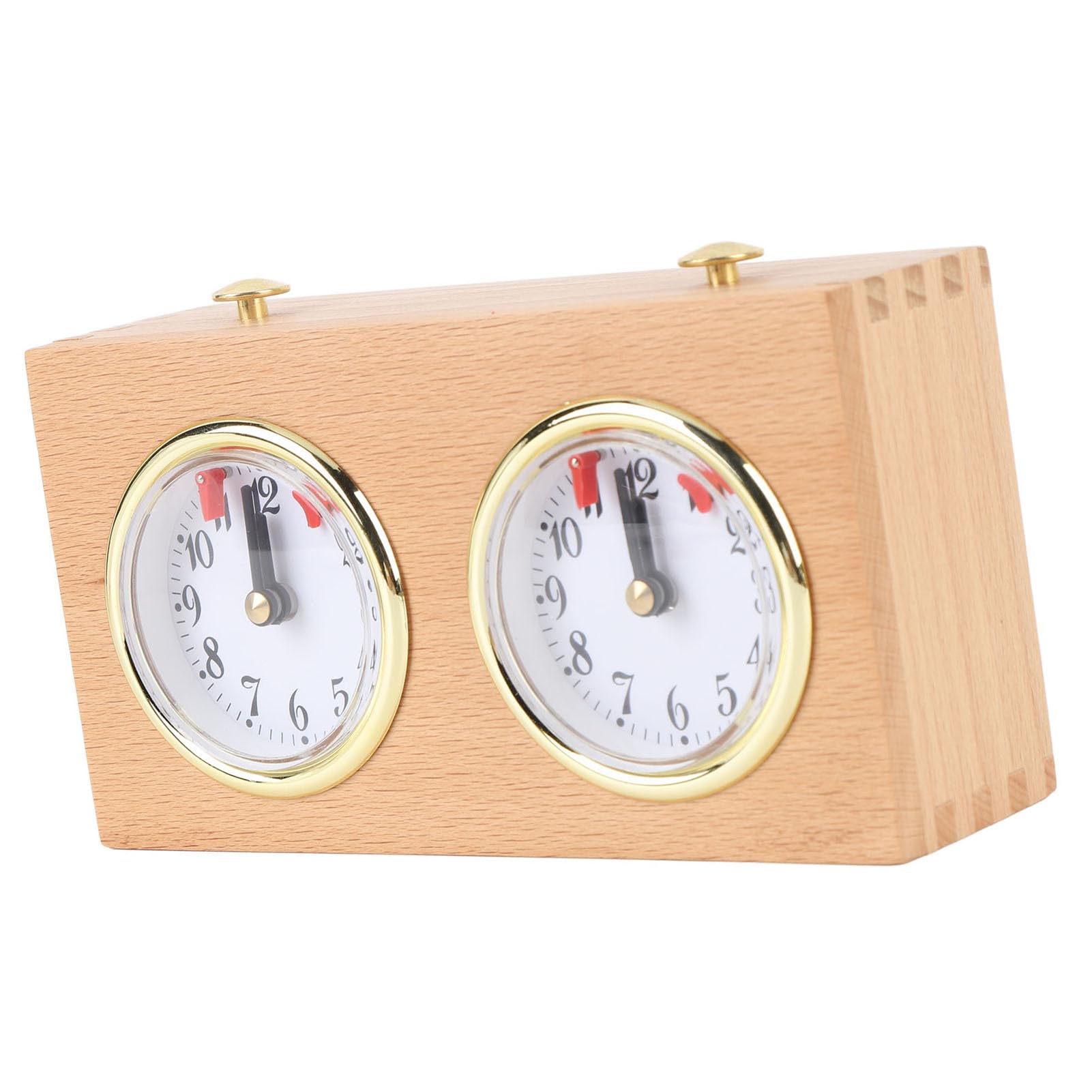 Ausla Timer Orologio degli Scacchi Strumento Meccanico Tempistica Legno retrò per Scacchi Cinesi Weiqi