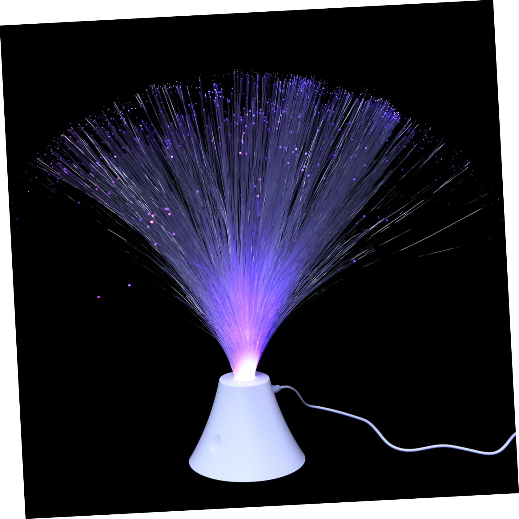 Veemoon Fiber Optic Sensory Automatic Change Bedside Night Light for Boys and Girls and Adults Plug