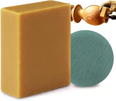 Carnauba Wax for Wood Rotary Buffing Wheel, Enhance Natural Grain | Pure Carnauba Wax Great for Crafts, Polishing and All Woodworking Projects, fills fine cracks, scratches, Easy to Apply, Safe