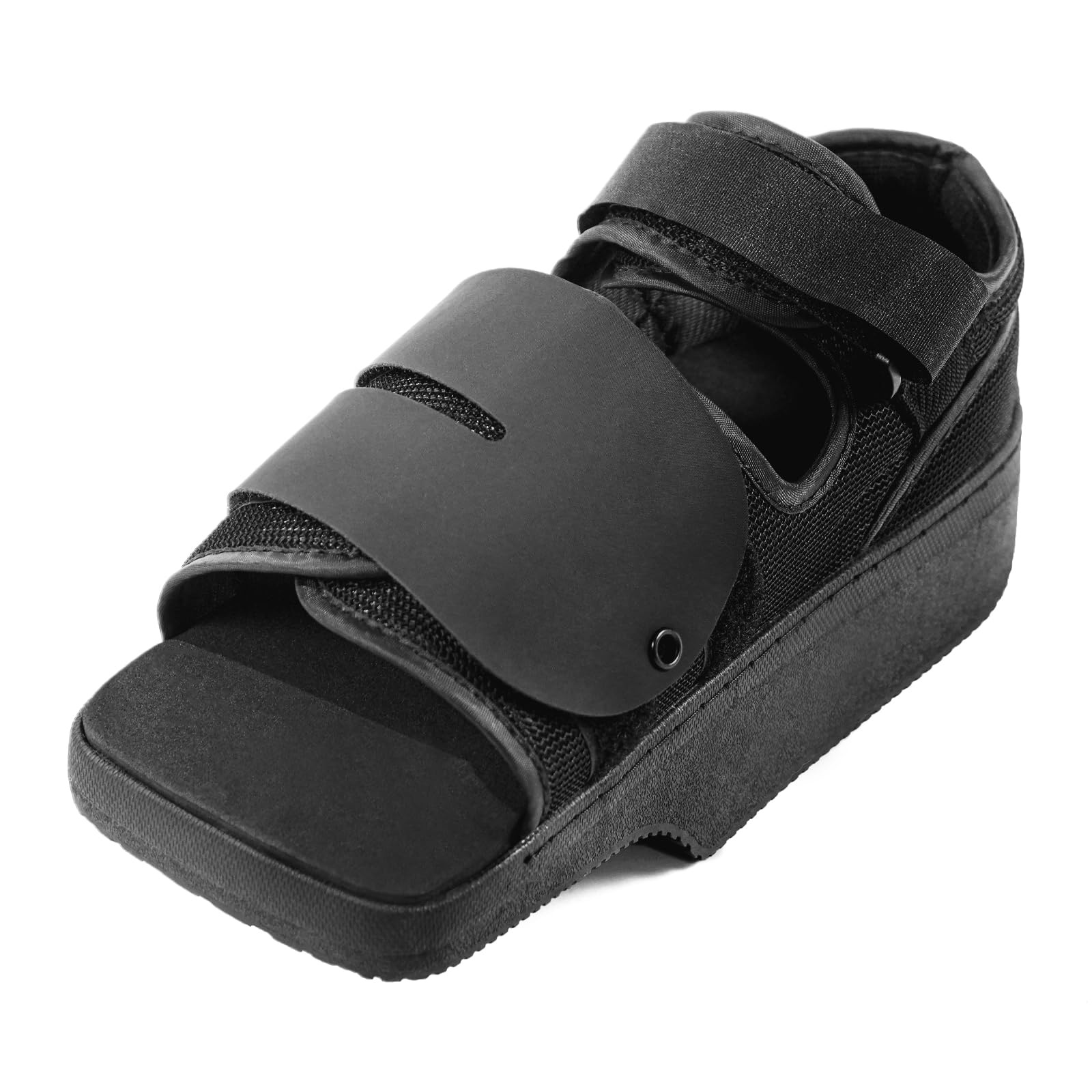 Estinko Zapato postoperatorio de descarga de antepié, zapato de cuña para postoperatorio, zapato de curación de cuña ortopédica, zapato de descarga sin rodamiento de peso para dedos rotos, juanetes,